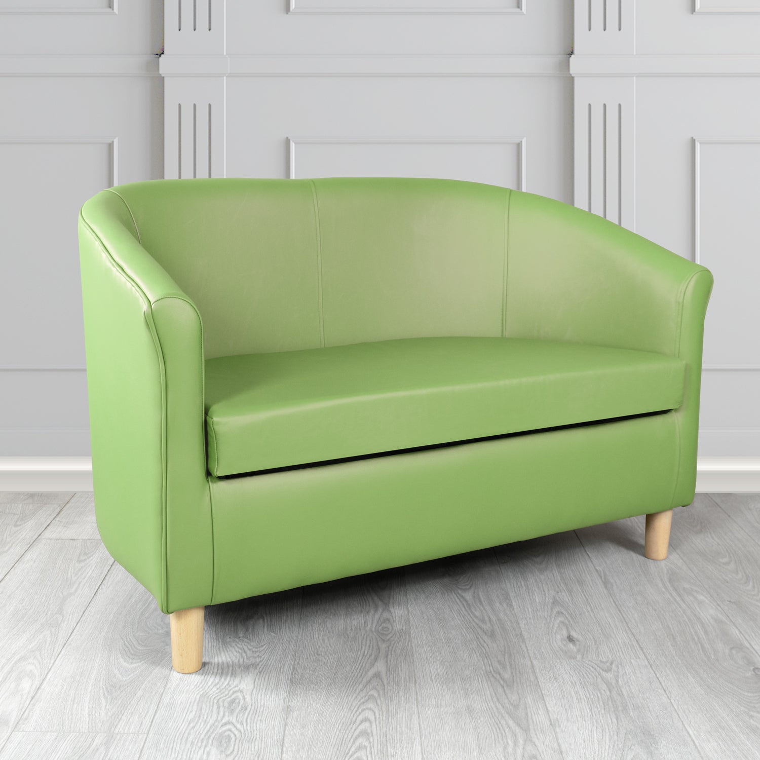 Tuscany 2 Seater Tub Sofa in Shelly Crib 5 Genuine Leather