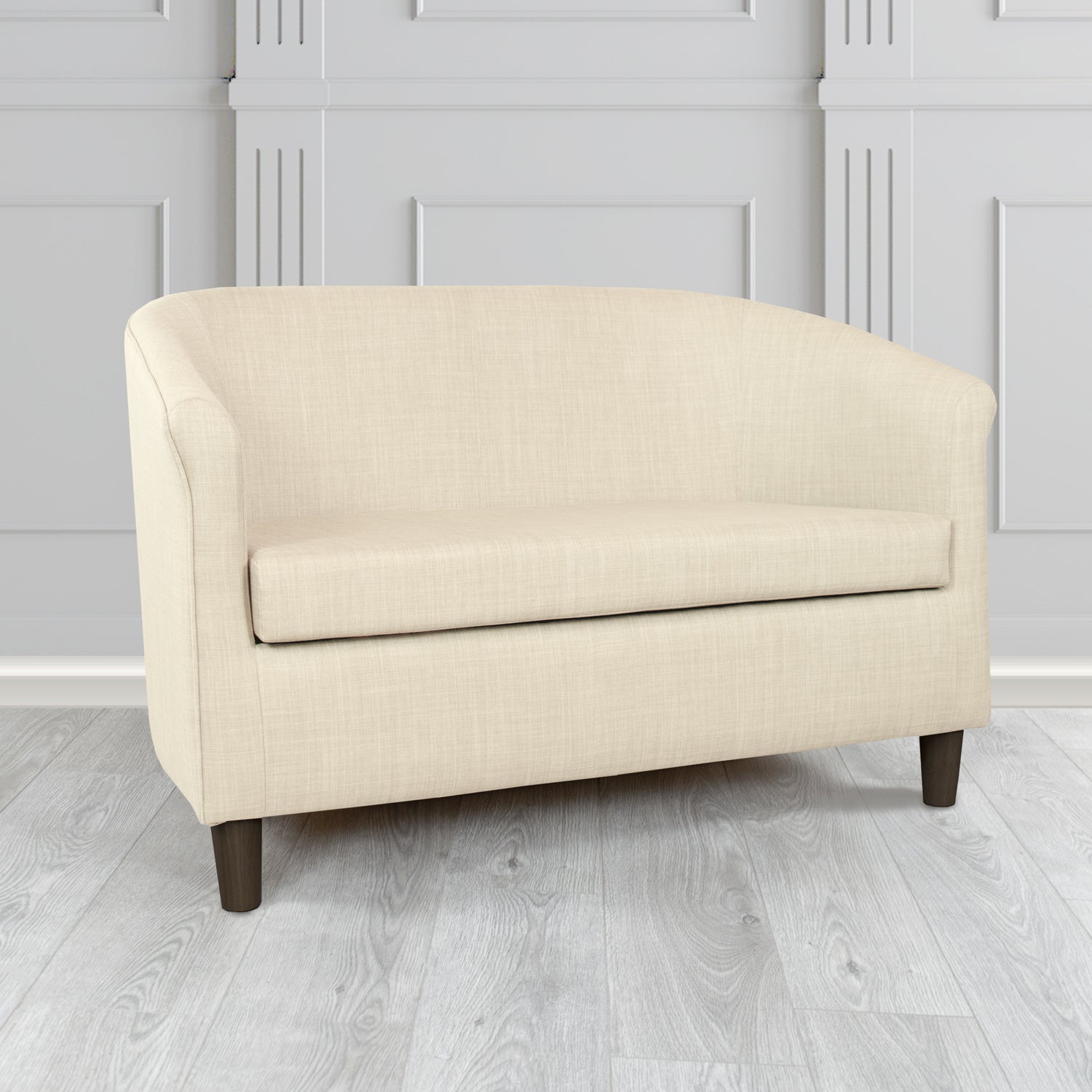 Tuscany 2 Seater Tub Sofa in Charles Plain Linen Fabric
