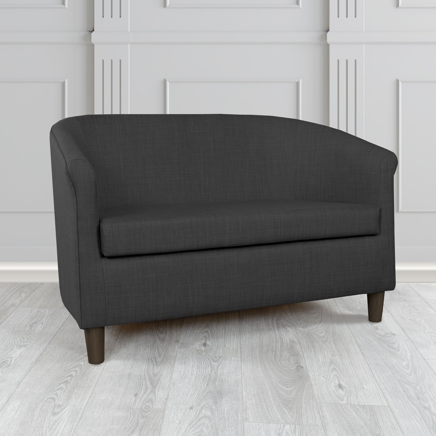 Tuscany 2 Seater Tub Sofa in Charles Plain Linen Fabric