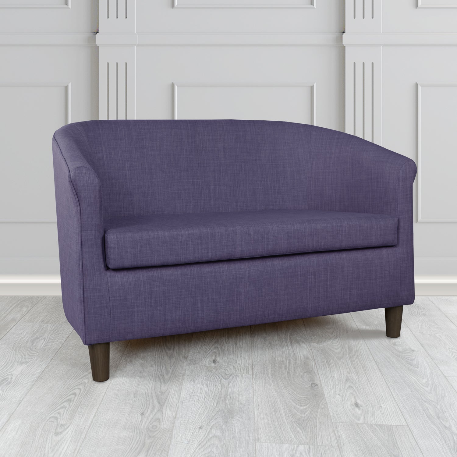 Tuscany 2 Seater Tub Sofa in Charles Plain Linen Fabric