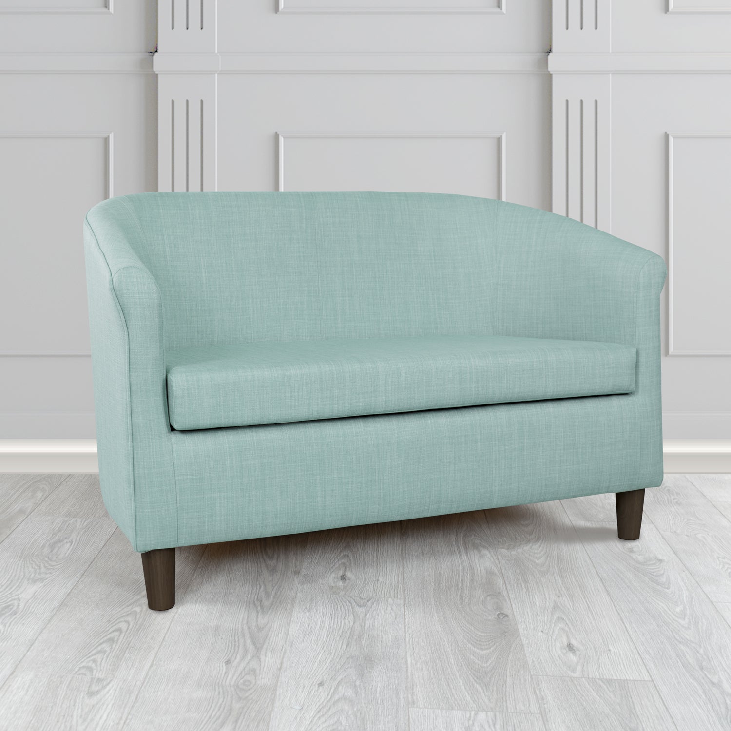 Tuscany 2 Seater Tub Sofa in Charles Plain Linen Fabric