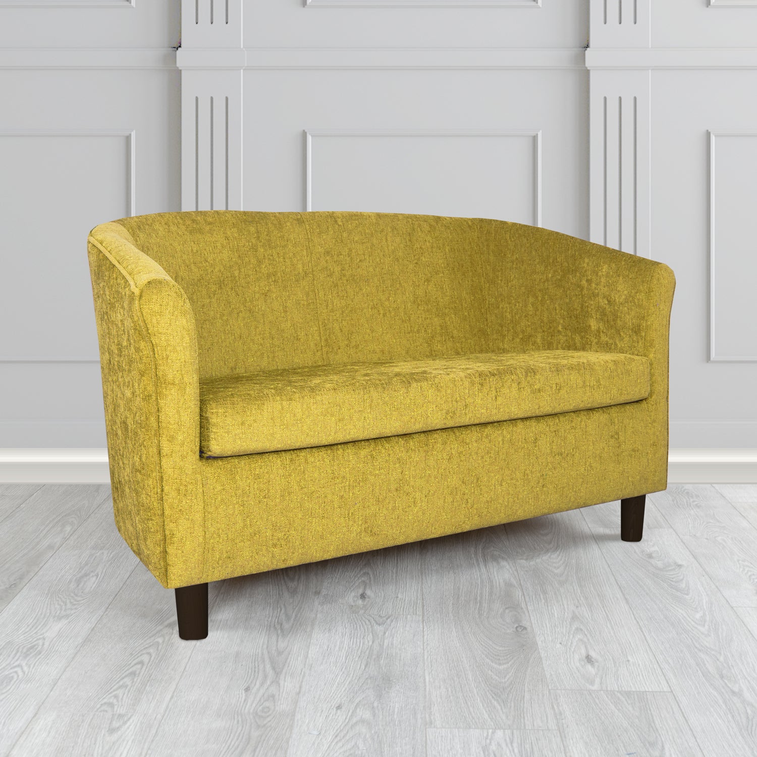 Tuscany 2 Seater Tub Sofa in Como Crib 5 Plain Chenille Fabric