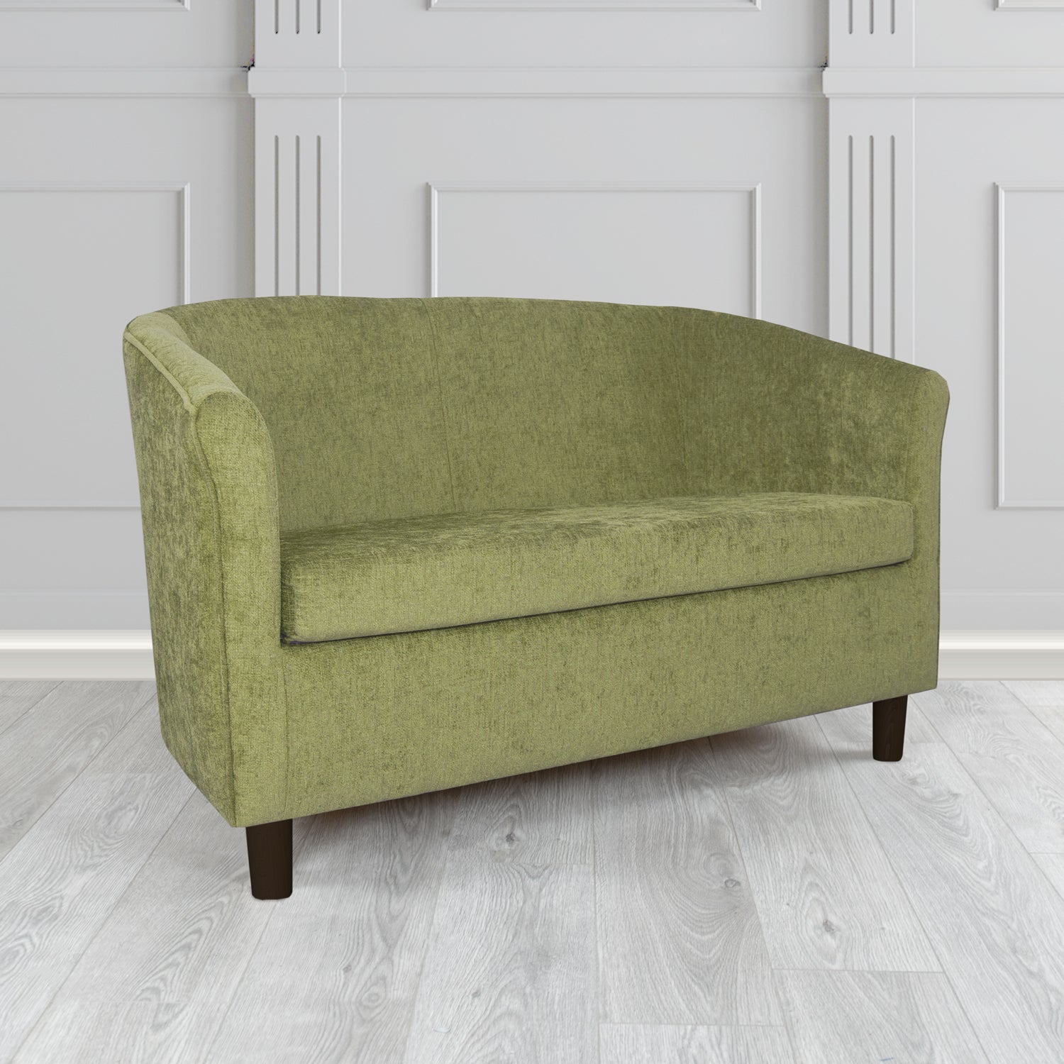 Tuscany 2 Seater Tub Sofa in Como Crib 5 Plain Chenille Fabric