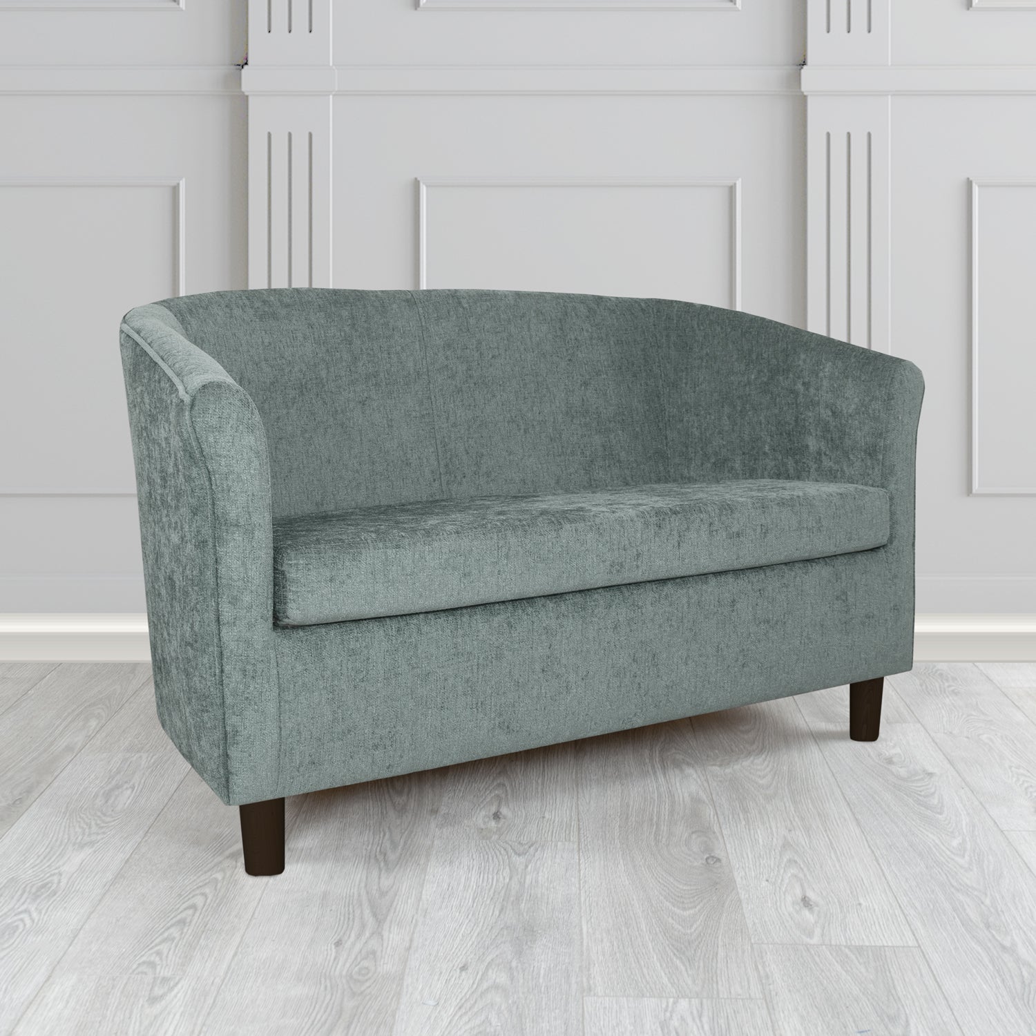 Tuscany 2 Seater Tub Sofa in Como Crib 5 Plain Chenille Fabric