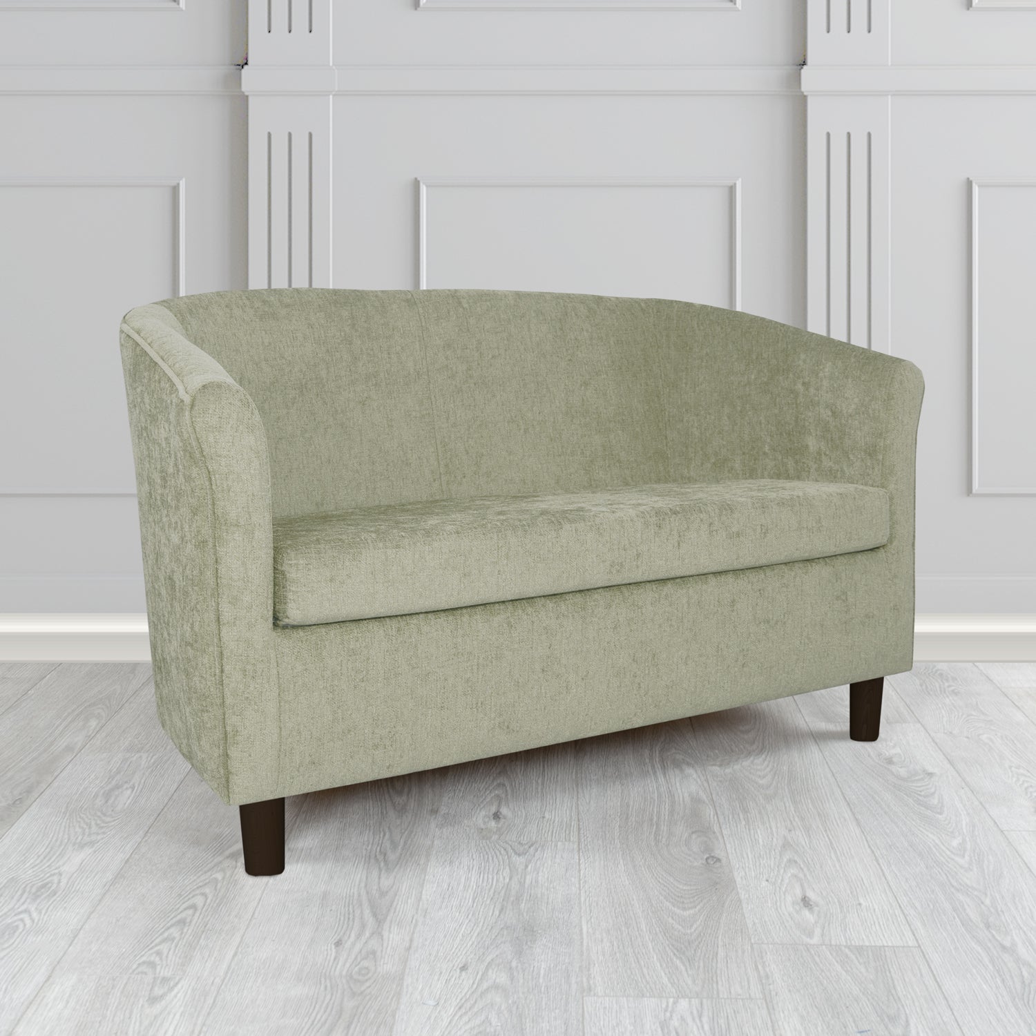 Tuscany 2 Seater Tub Sofa in Como Crib 5 Plain Chenille Fabric