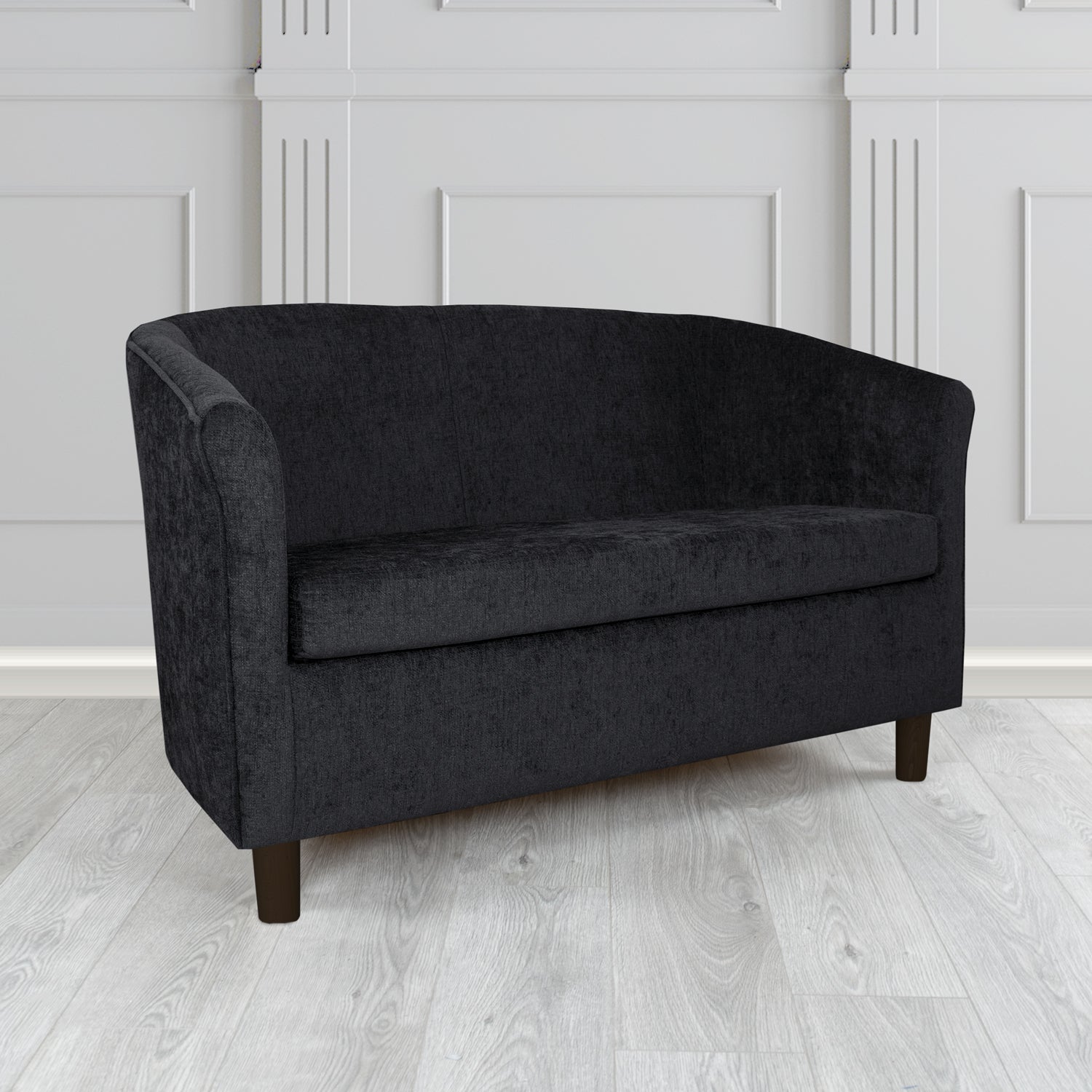 Tuscany 2 Seater Tub Sofa in Como Crib 5 Plain Chenille Fabric