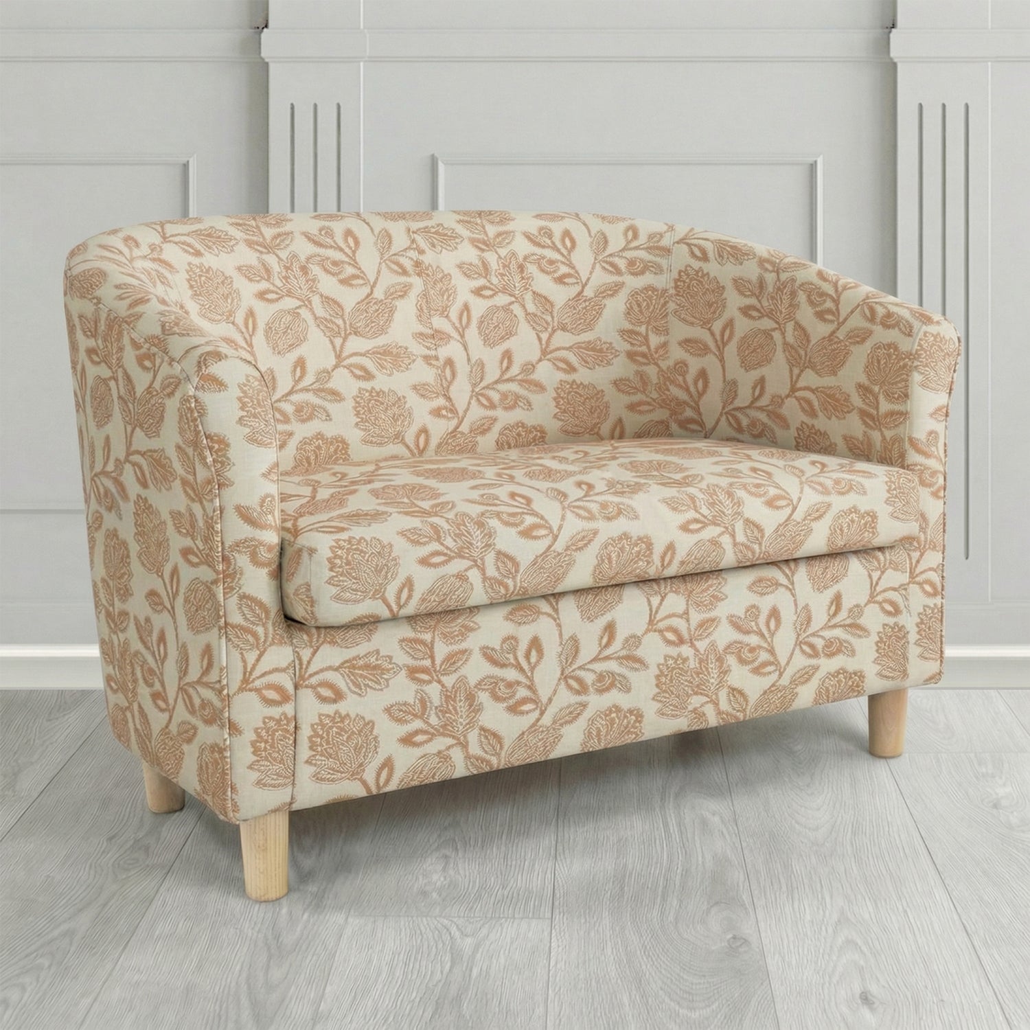 Tuscany 2 Seater Tub Sofa in Fryett's Henley Floral Pattern Fabric