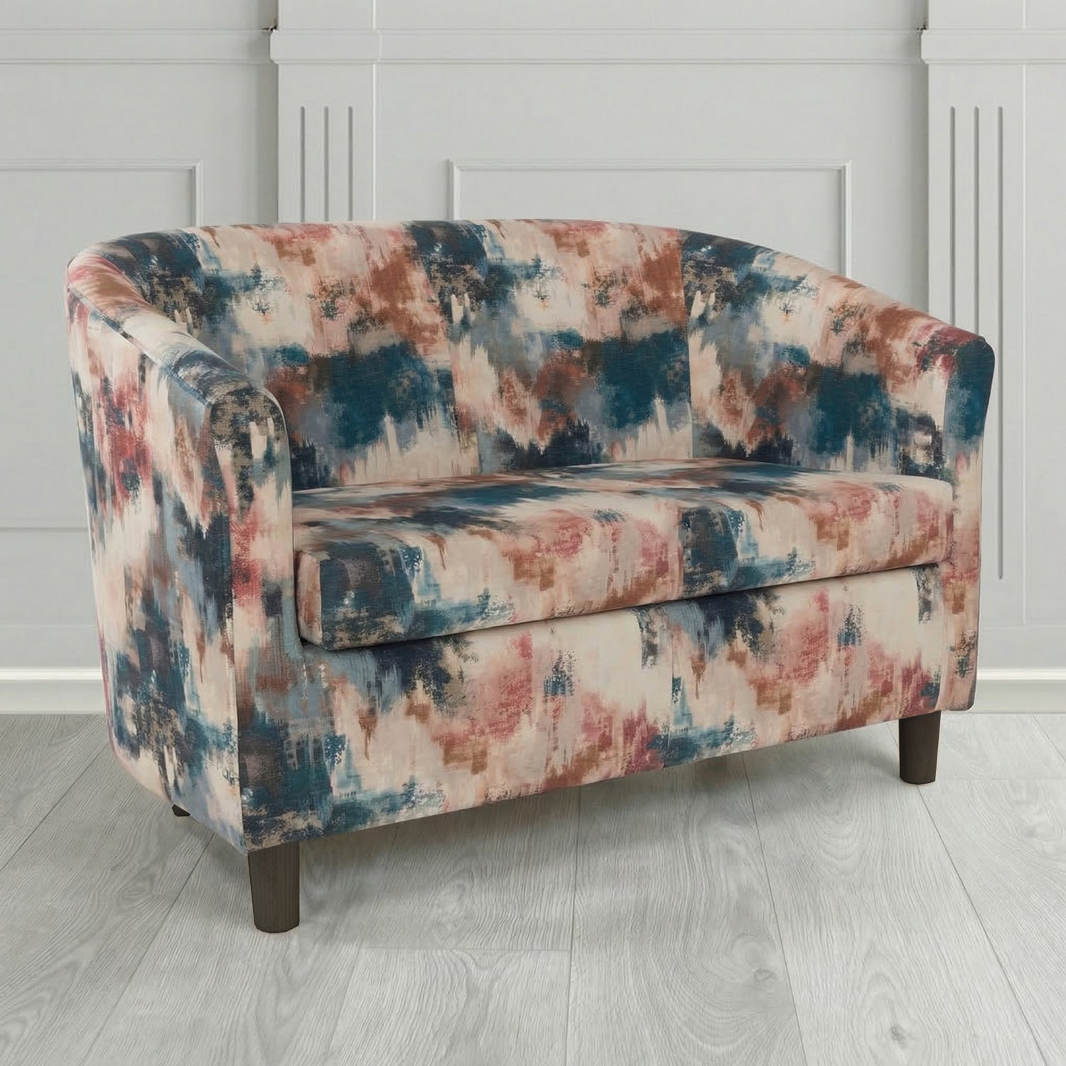 Tuscany 2 Seater Tub Sofa in Fryett's Kala Abstract Pattern Fabric