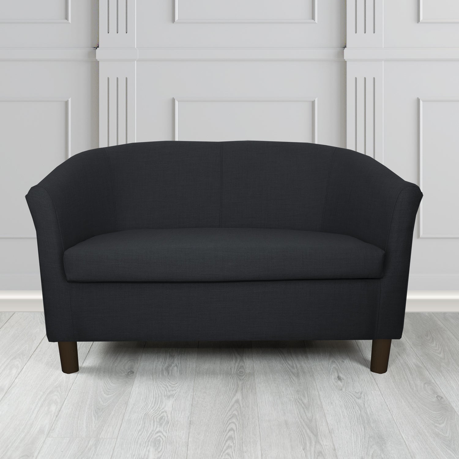 Tuscany 2 Seater Tub Sofa in Agua Fabrics Linetta Contract Crib 5 Fabric - Antimicrobial & Waterproof