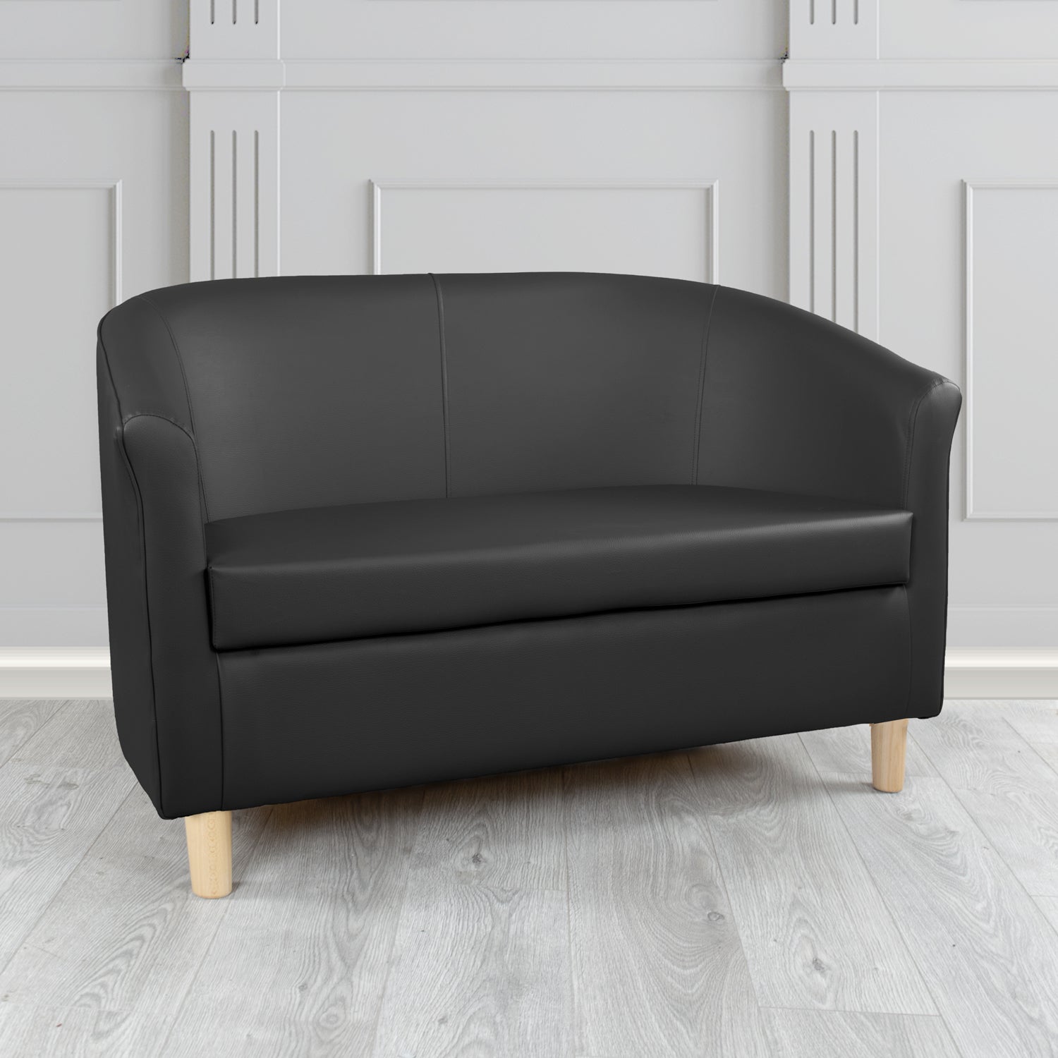 Tuscany 2 Seater Tub Sofa in Madrid Faux Leather