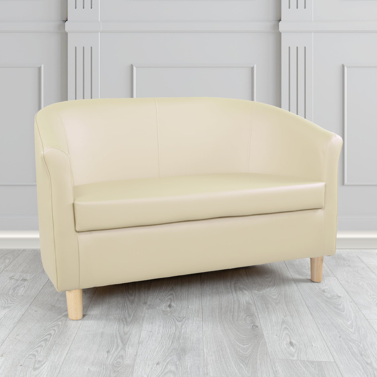 Tuscany 2 Seater Tub Sofa in Madrid Faux Leather