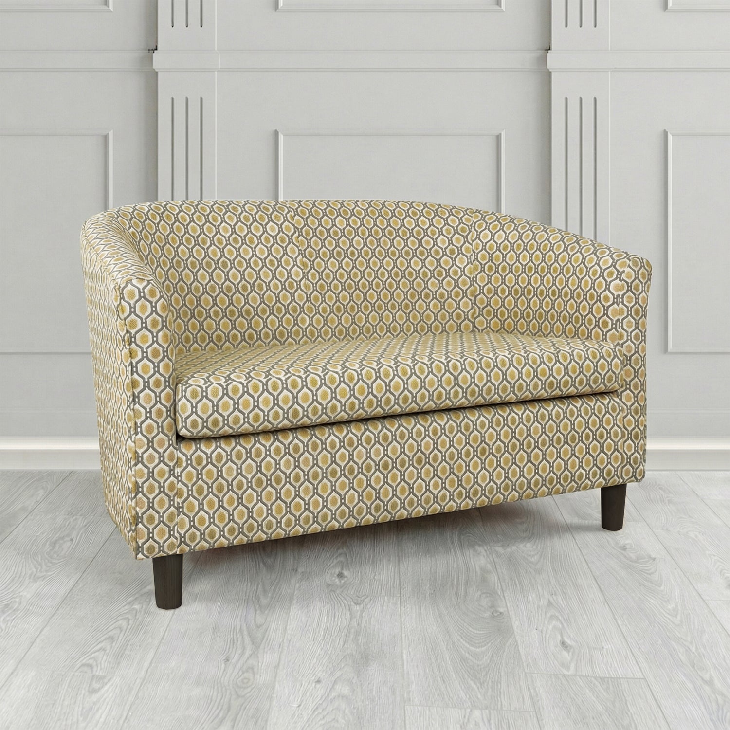 Tuscany 2 Seater Tub Sofa in Fryett's Recco Geometric Pattern Fabric