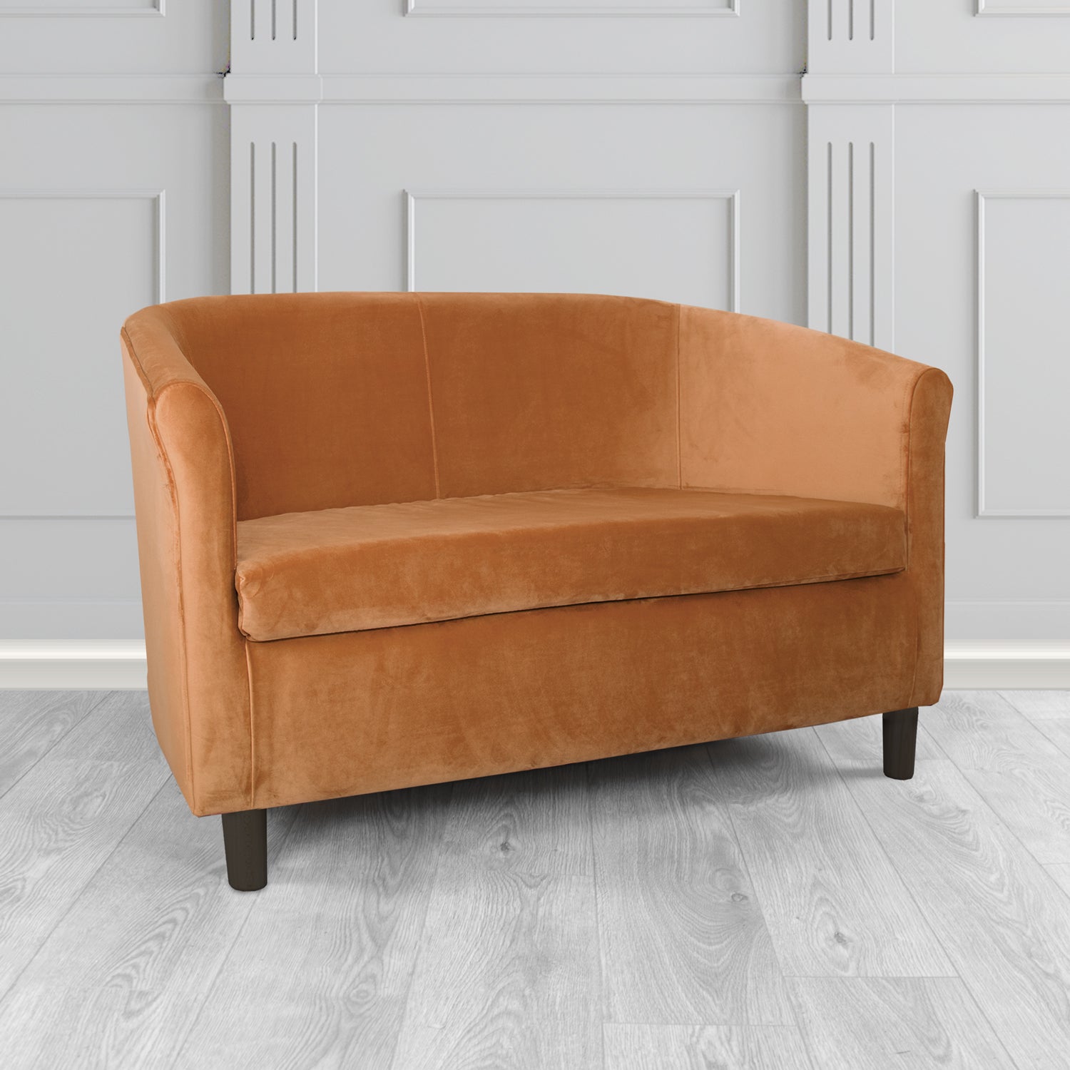 Tuscany 2 Seater Tub Sofa in Sapore Velvet Fabric