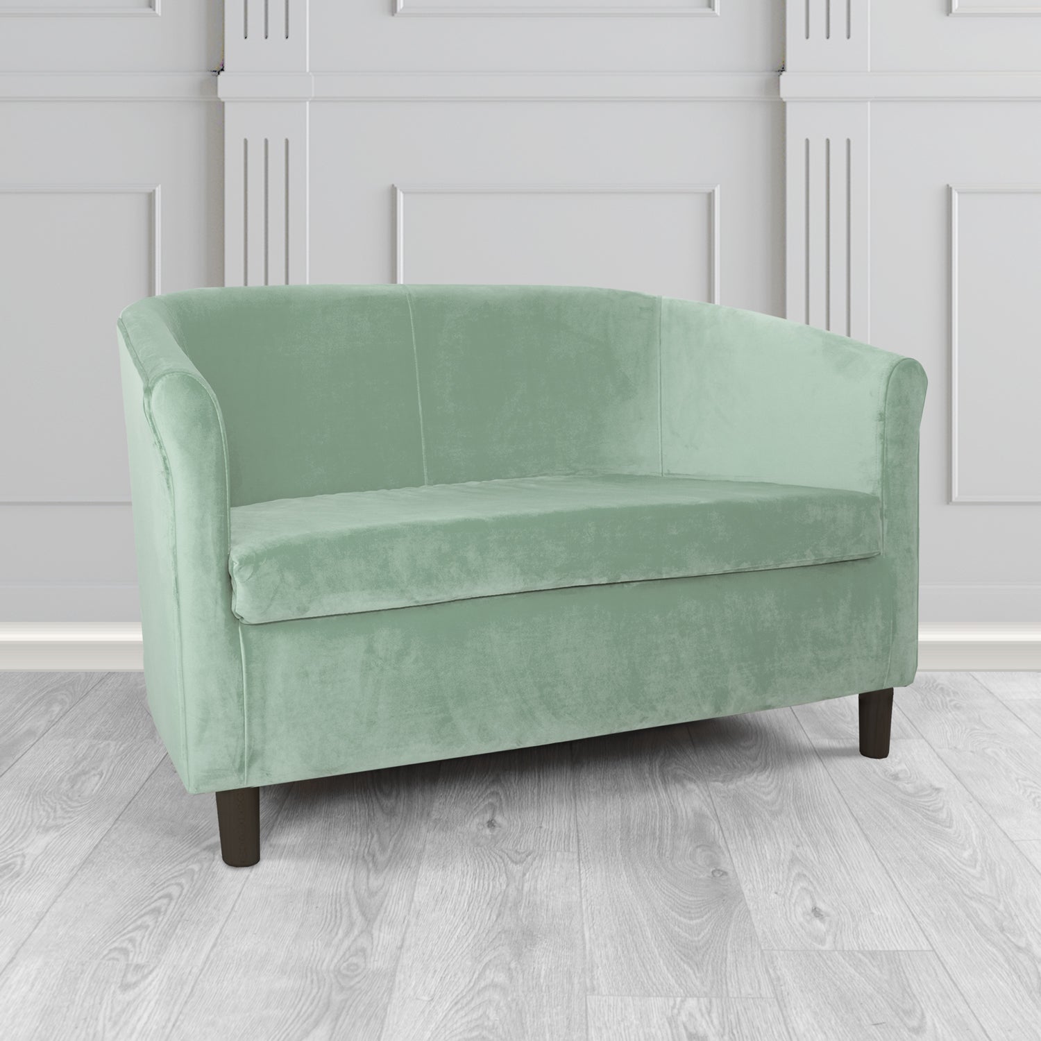 Tuscany 2 Seater Tub Sofa in Villa Nova Atil II Crib 5 Velvet Fabric
