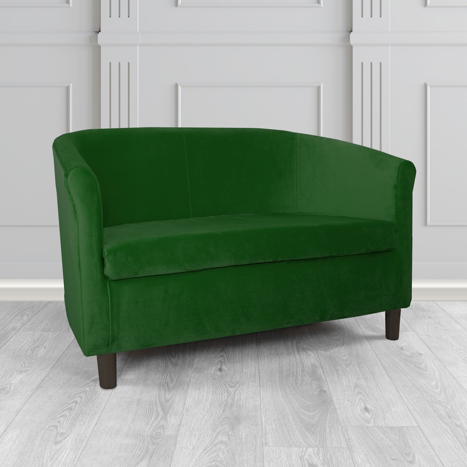 Tuscany 2 Seater Tub Sofa in Villa Nova Atil II Crib 5 Velvet Fabric