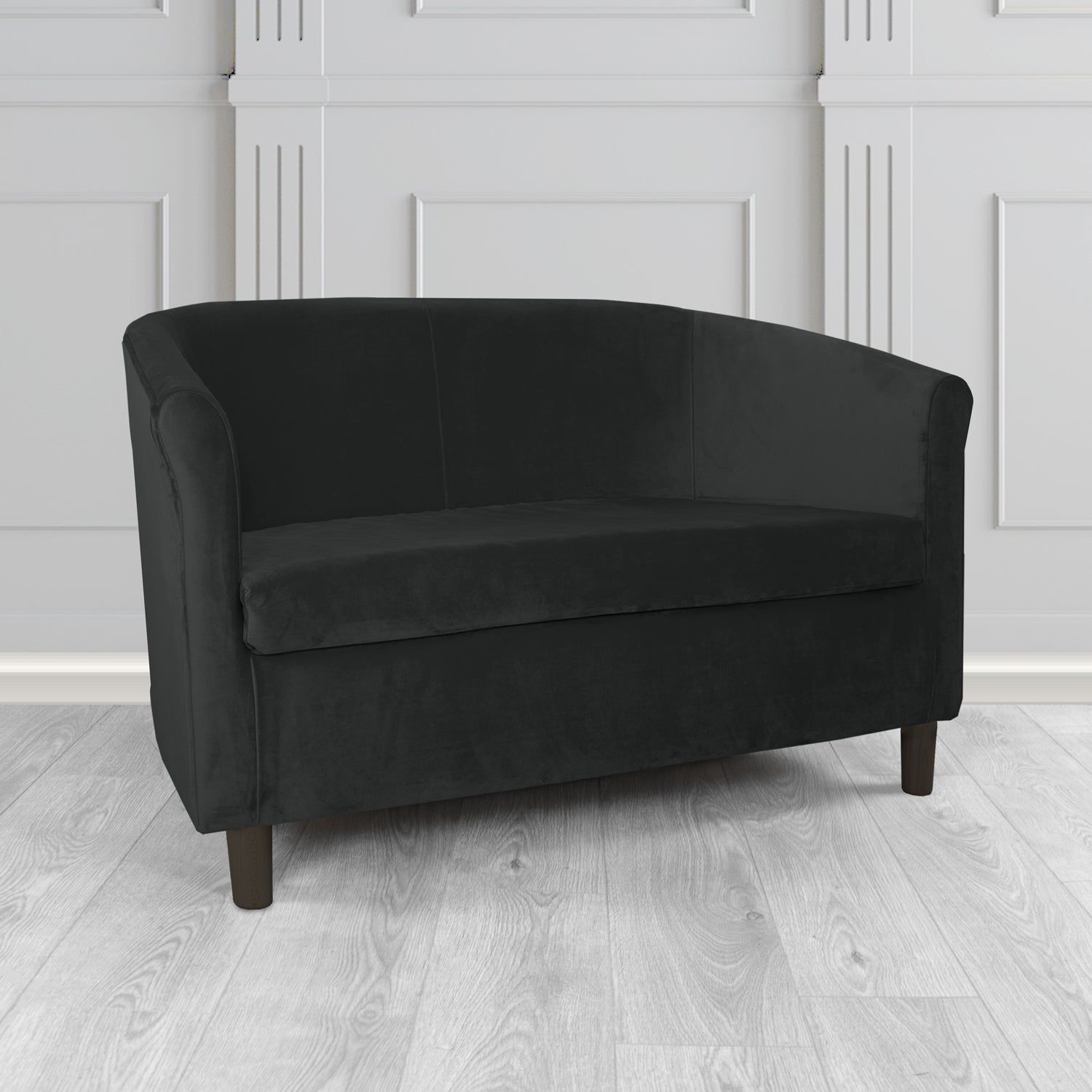 Tuscany 2 Seater Tub Sofa in Villa Nova Atil II Crib 5 Velvet Fabric