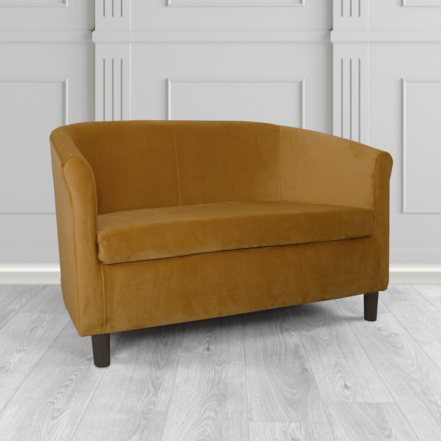 Tuscany 2 Seater Tub Sofa in Villa Nova Atil II Crib 5 Velvet Fabric