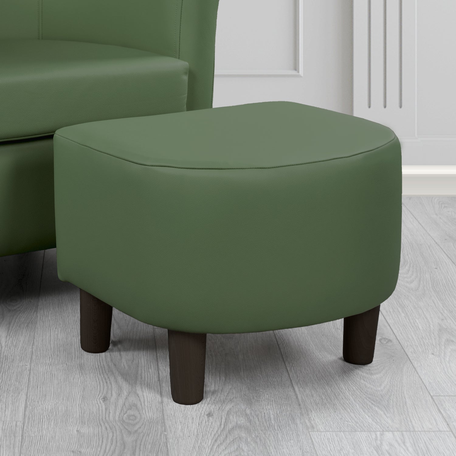 Tuscany Footstool in Shelly Crib 5 Genuine Leather