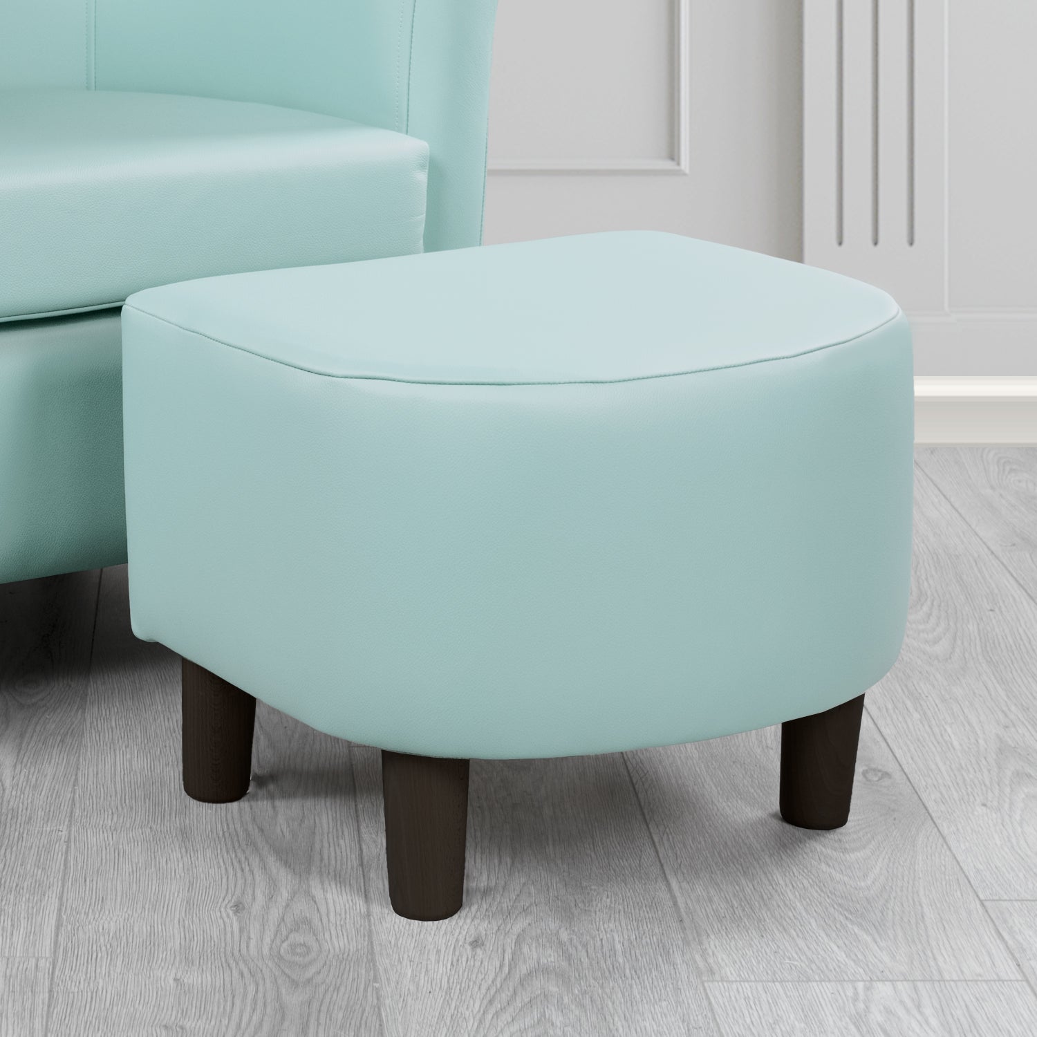 Tuscany Footstool in Shelly Crib 5 Genuine Leather