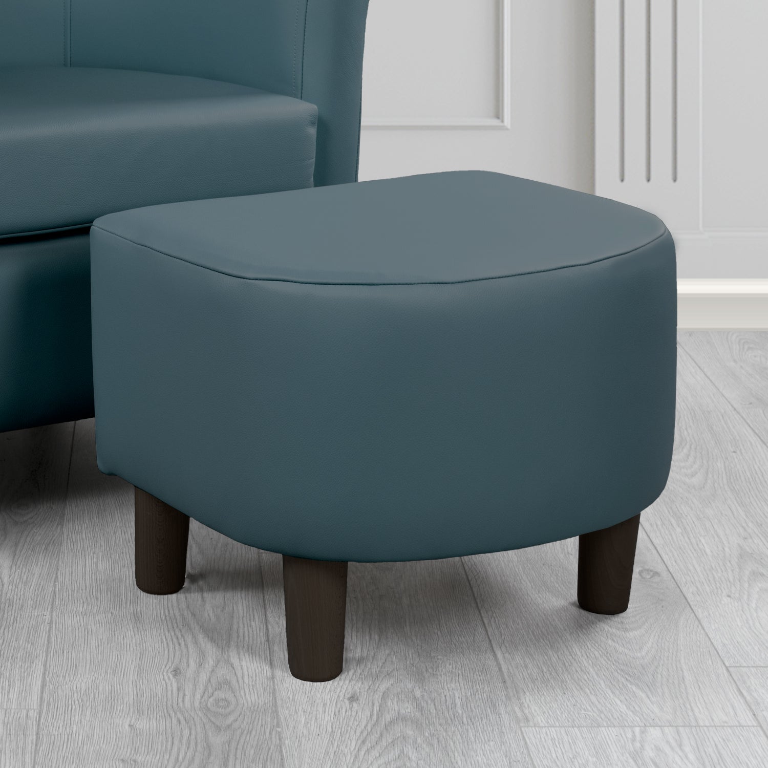 Tuscany Footstool in Shelly Crib 5 Genuine Leather