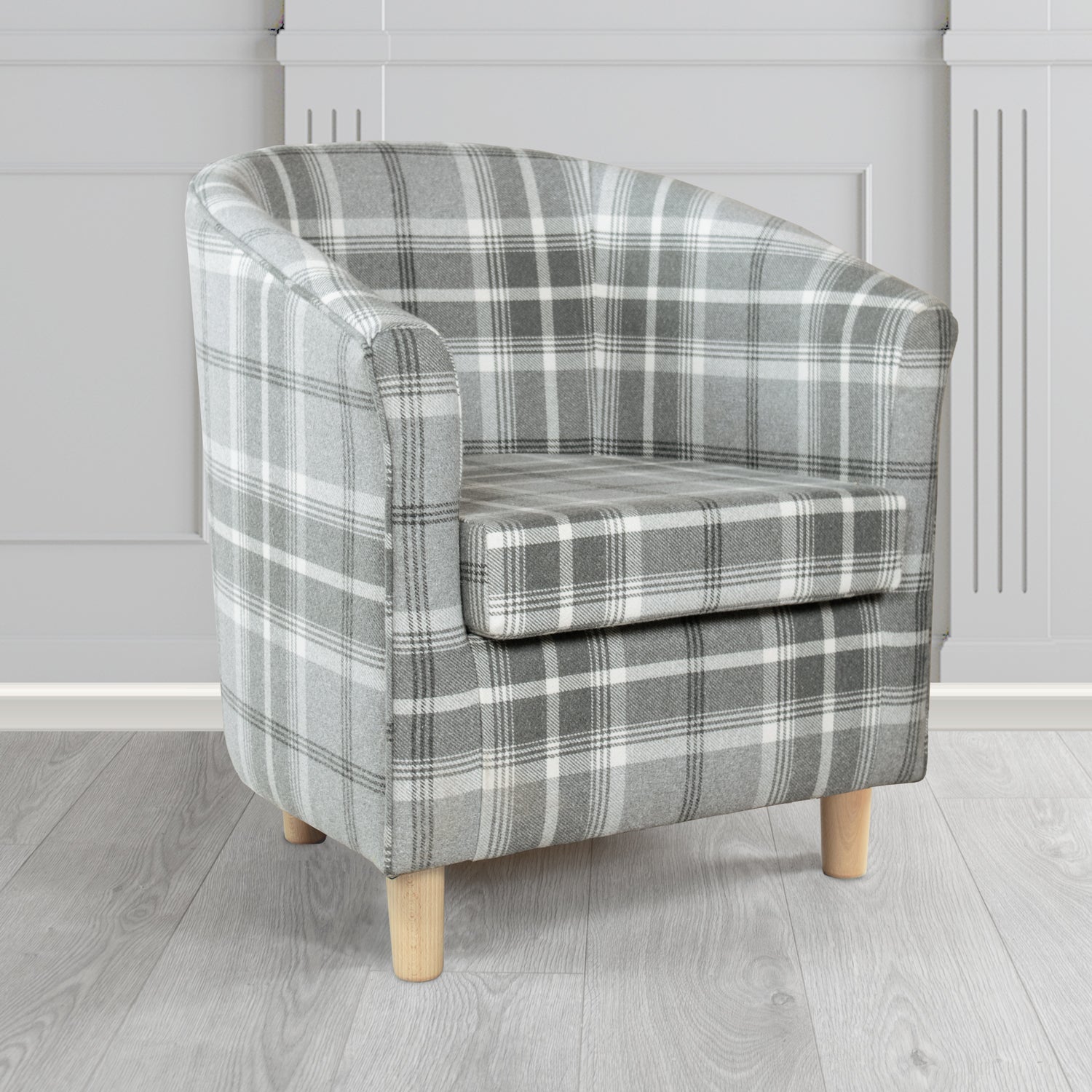 Tuscany Tub Chair in Balmoral Tartan Fabric