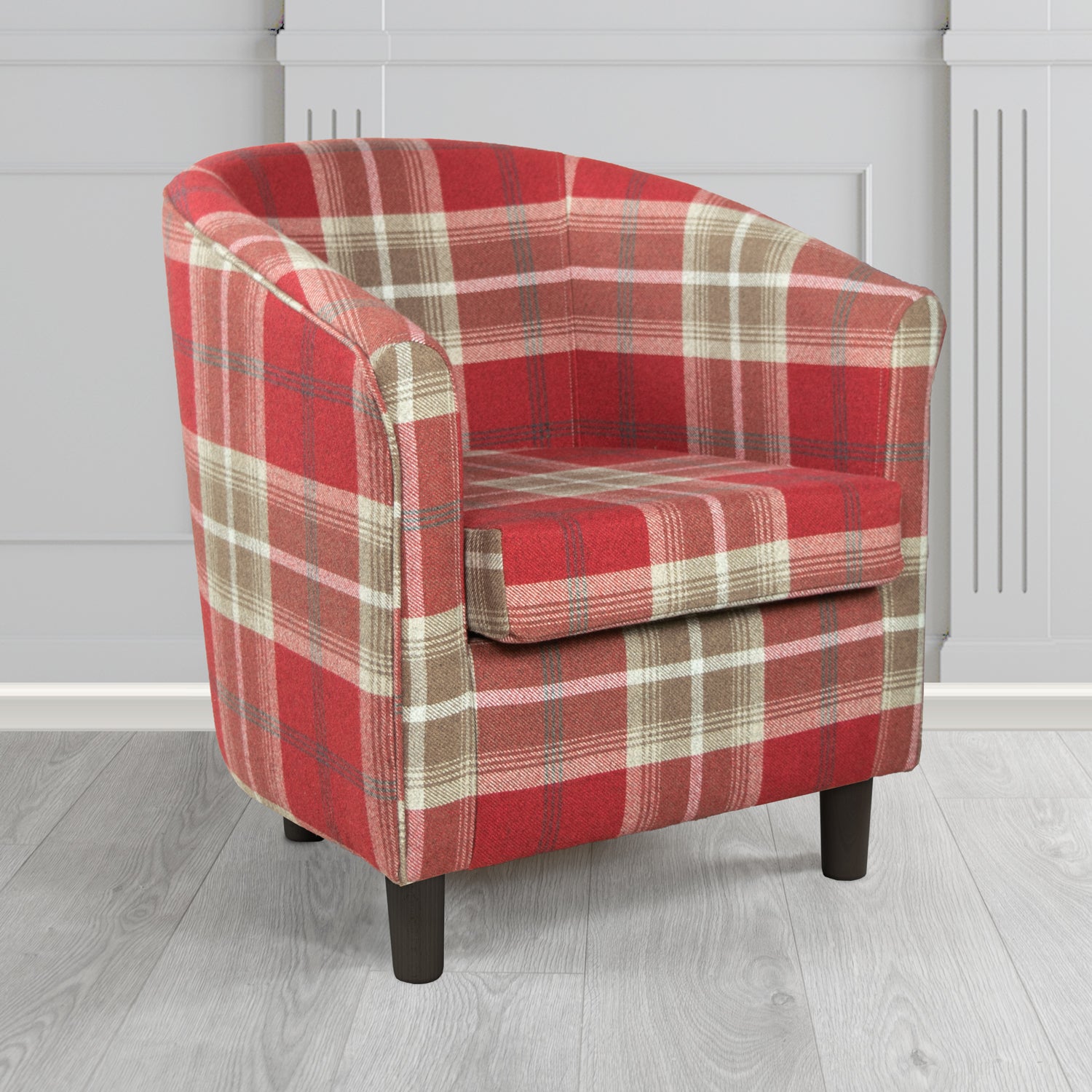 Red and store grey chair