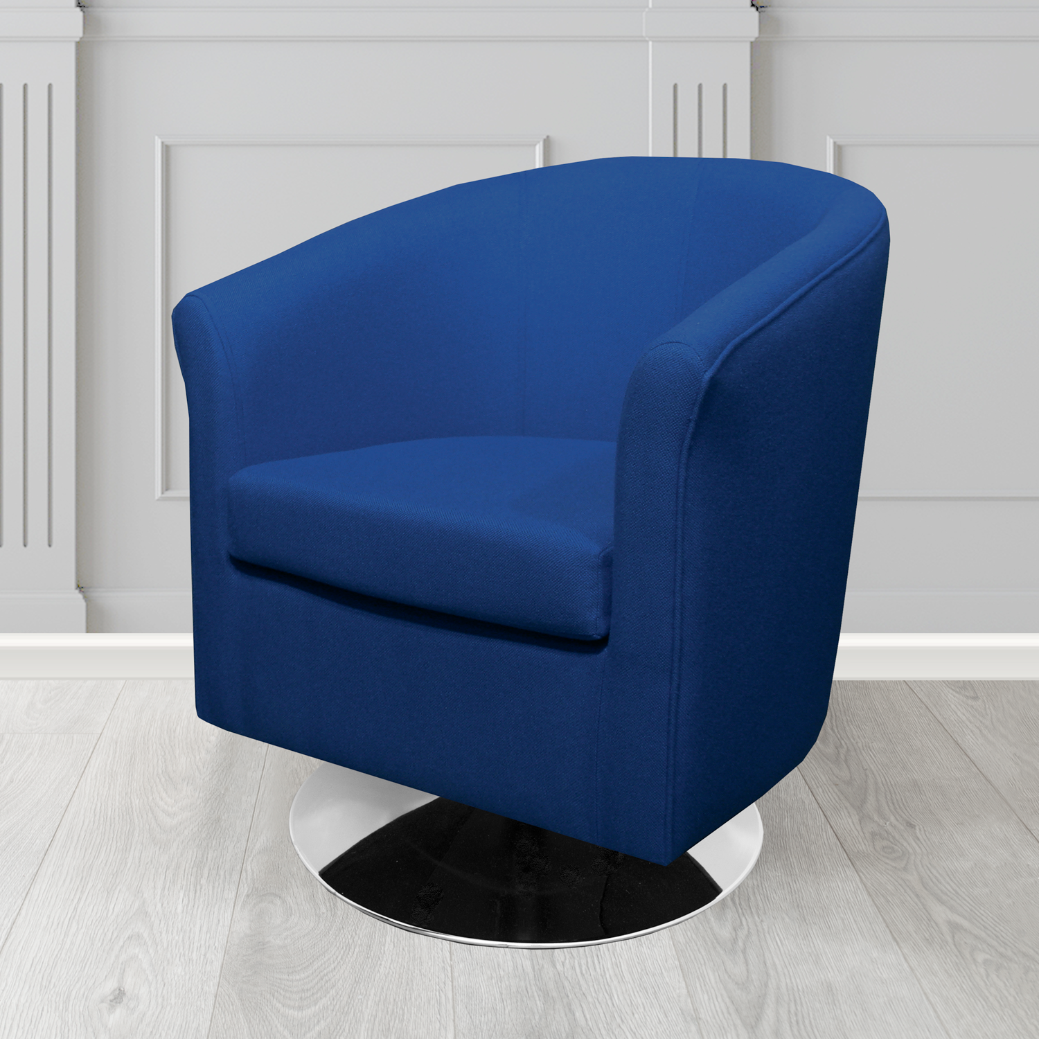Tuscany Swivel Tub Chair in Mainline Plus Clipper IF111 Crib 5 Fabric - The Tub Chair Shop