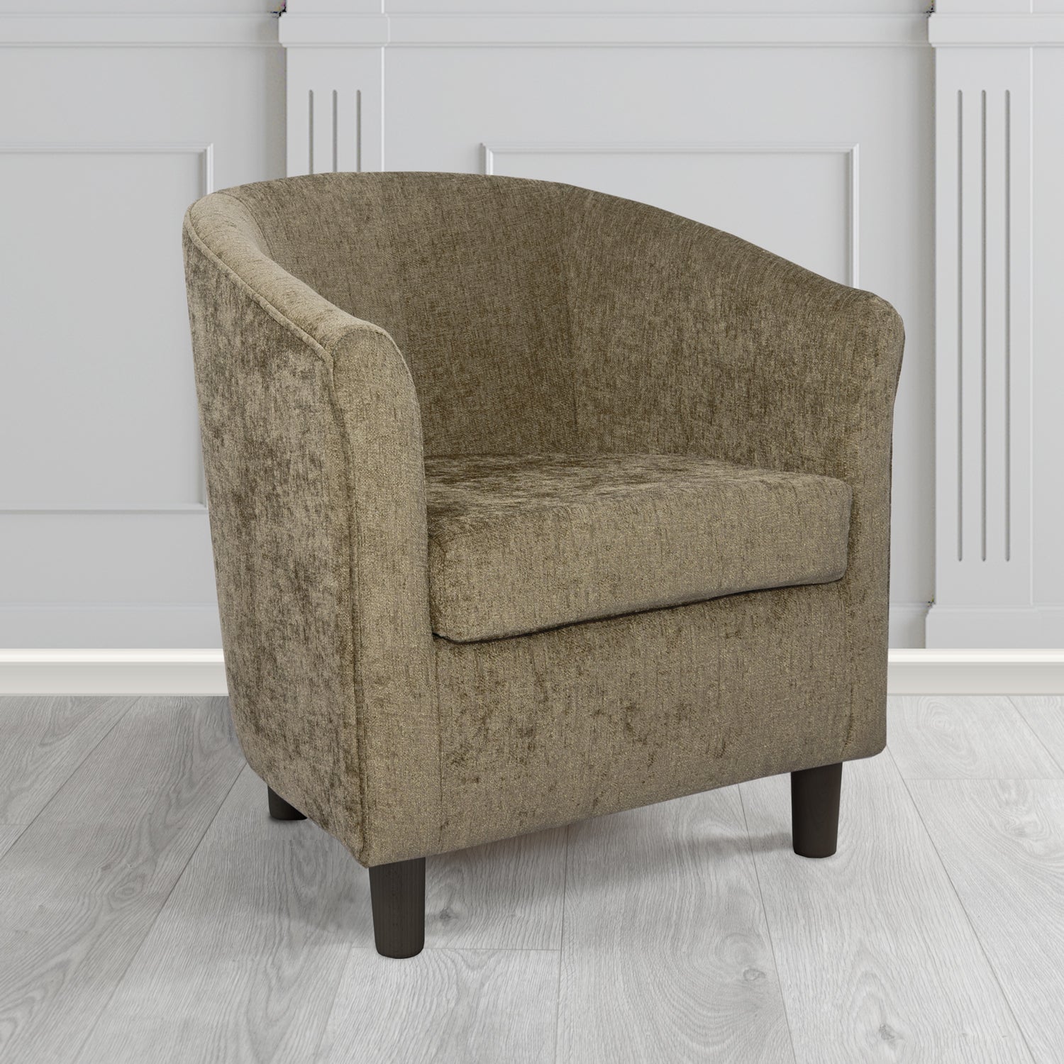 Tuscany Tub Chair in Como Crib 5 Plain Chenille Fabric