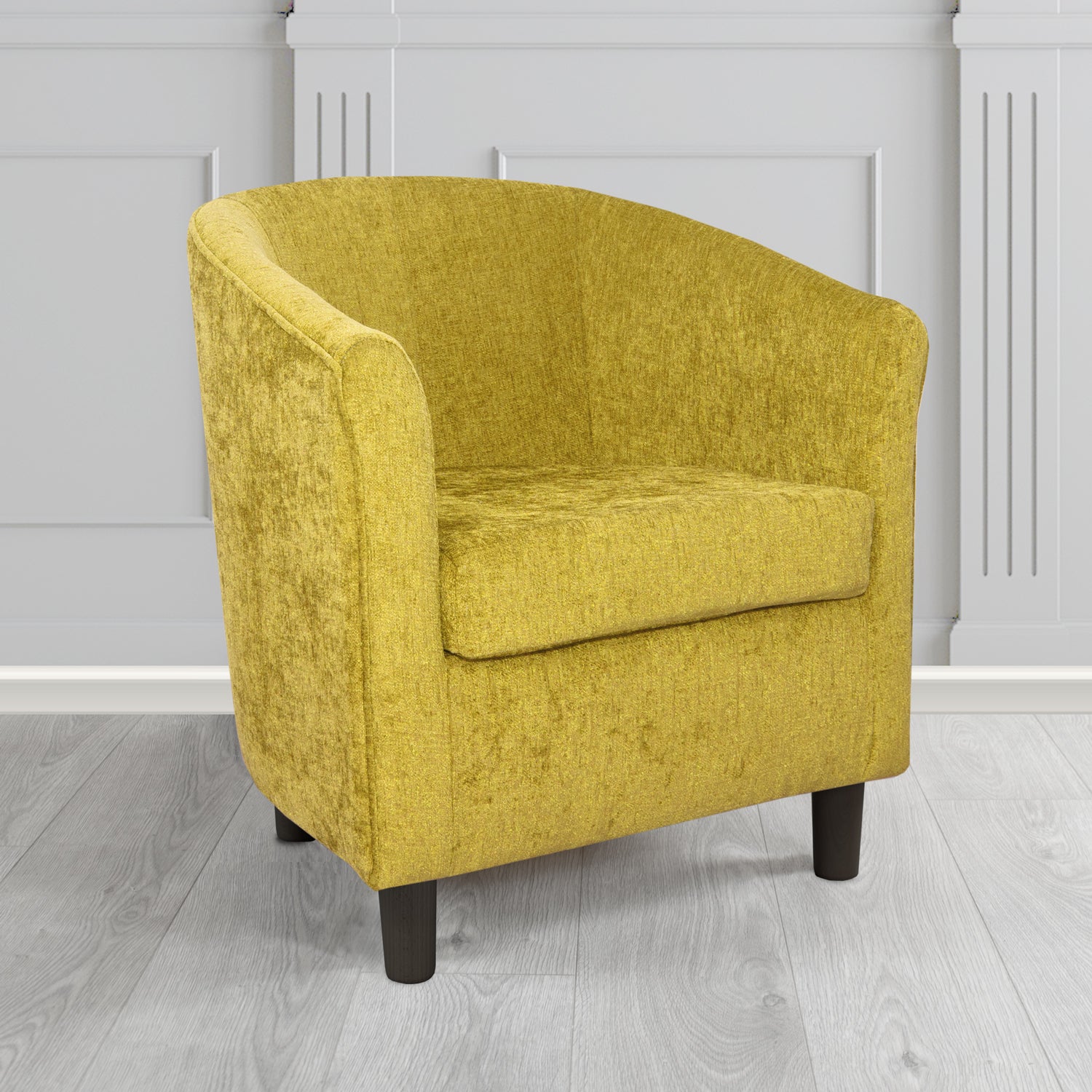 Tuscany Tub Chair in Como Crib 5 Plain Chenille Fabric