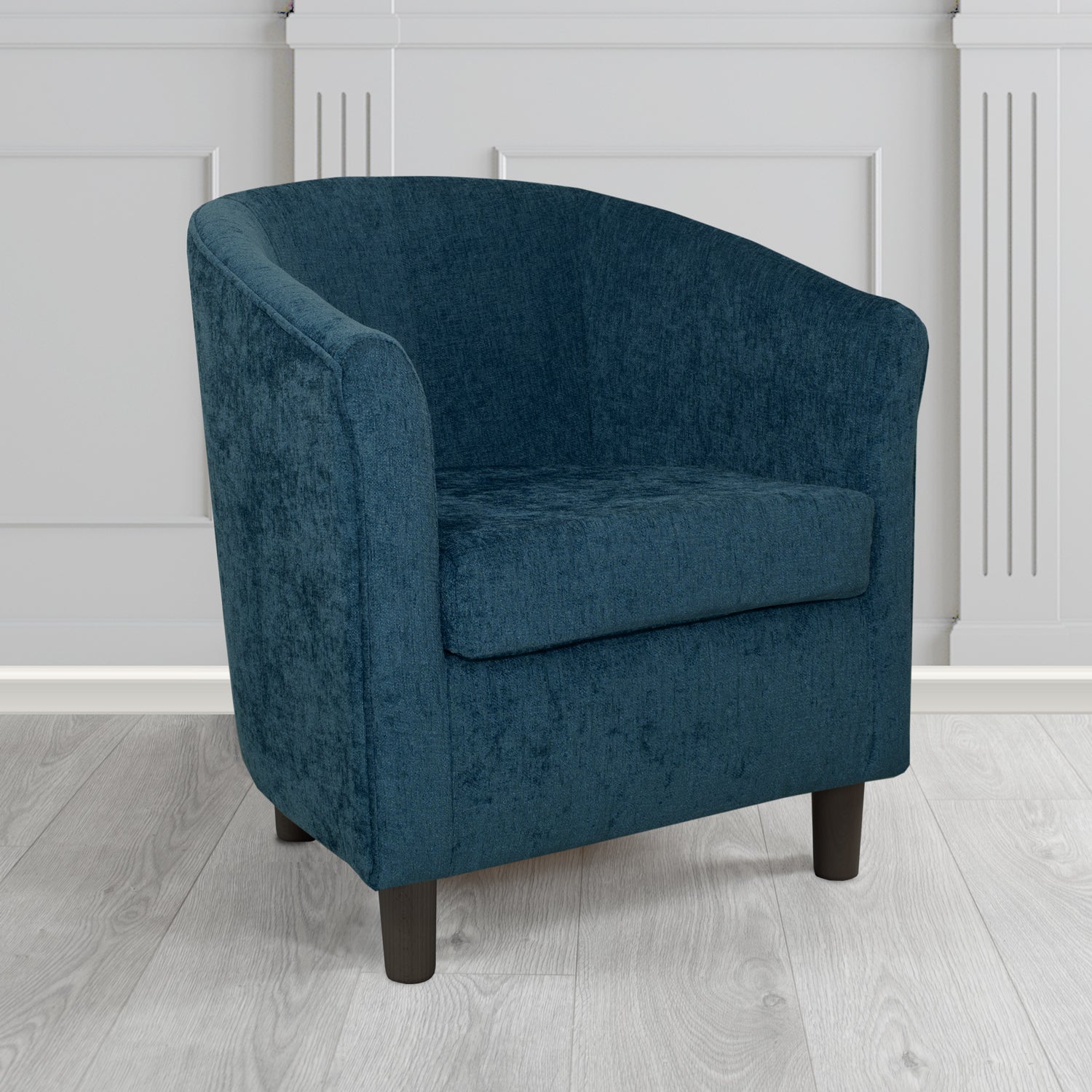 Tuscany Tub Chair in Como Crib 5 Plain Chenille Fabric