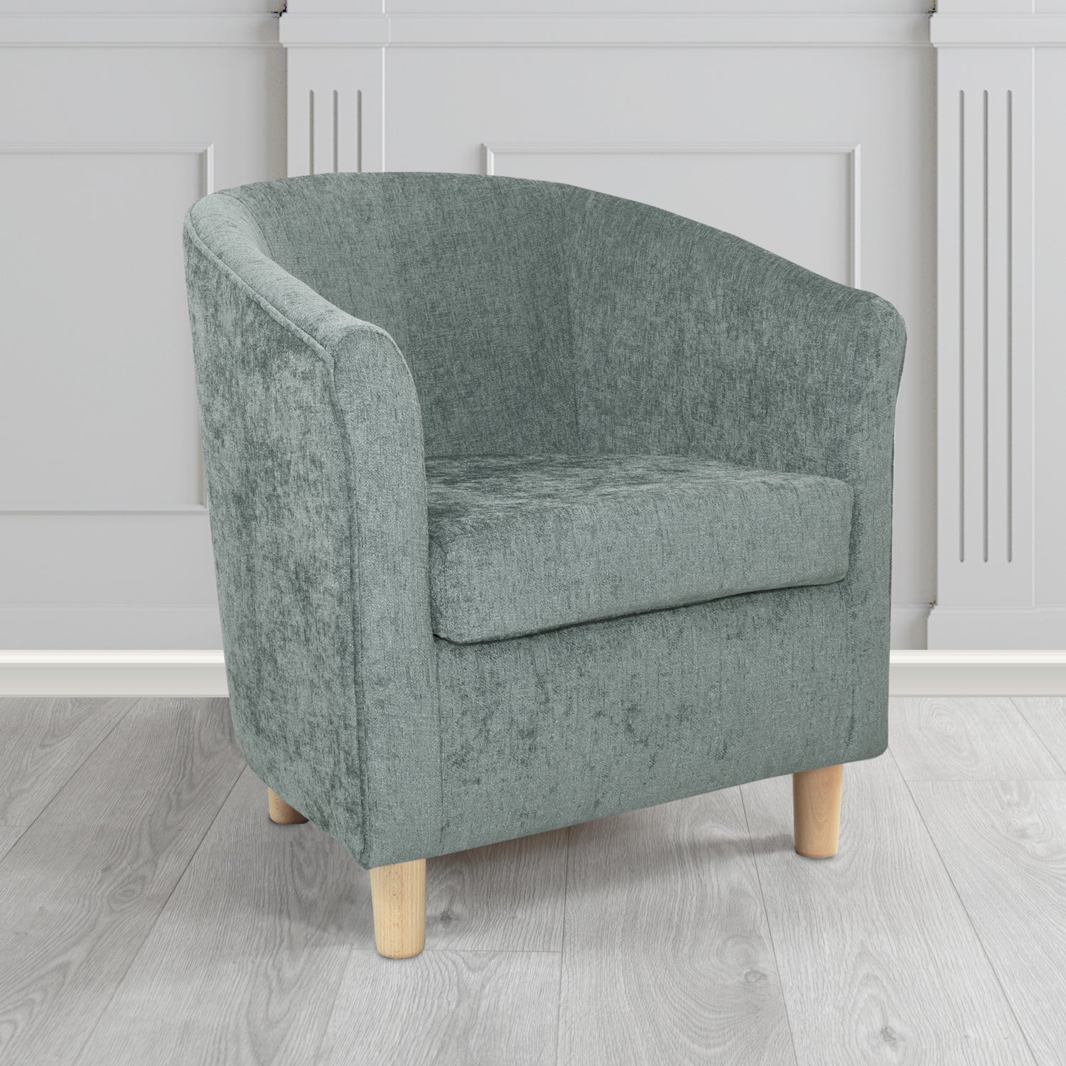 Tuscany Tub Chair in Como Crib 5 Plain Chenille Fabric
