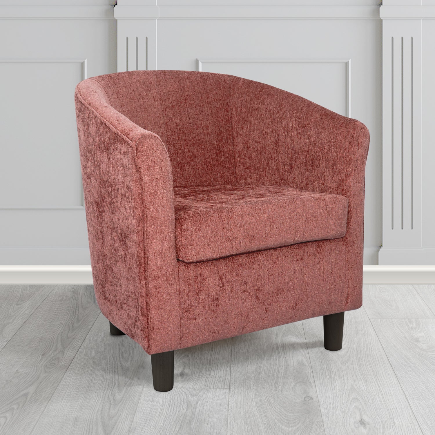 Tuscany Tub Chair in Como Crib 5 Plain Chenille Fabric
