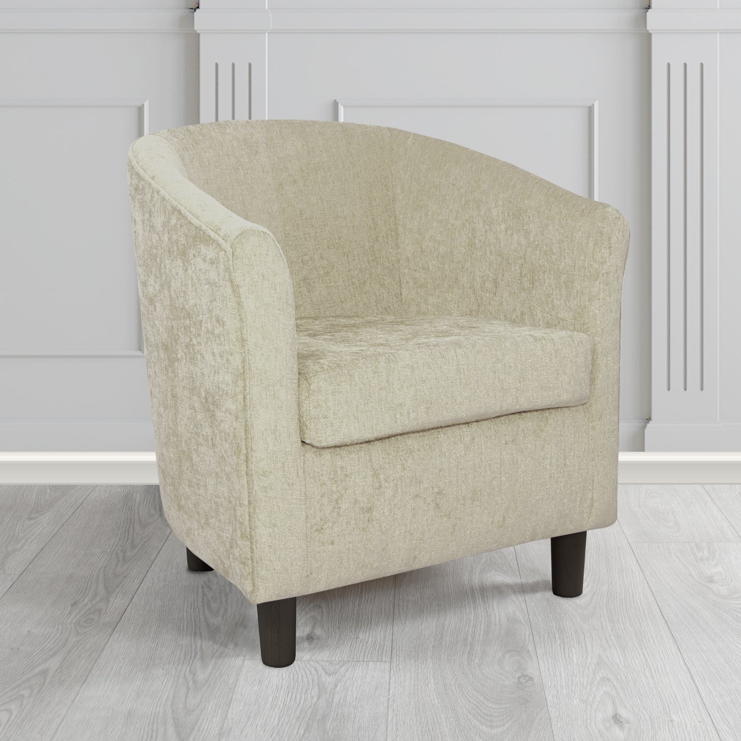 Tuscany Tub Chair in Como Crib 5 Plain Chenille Fabric