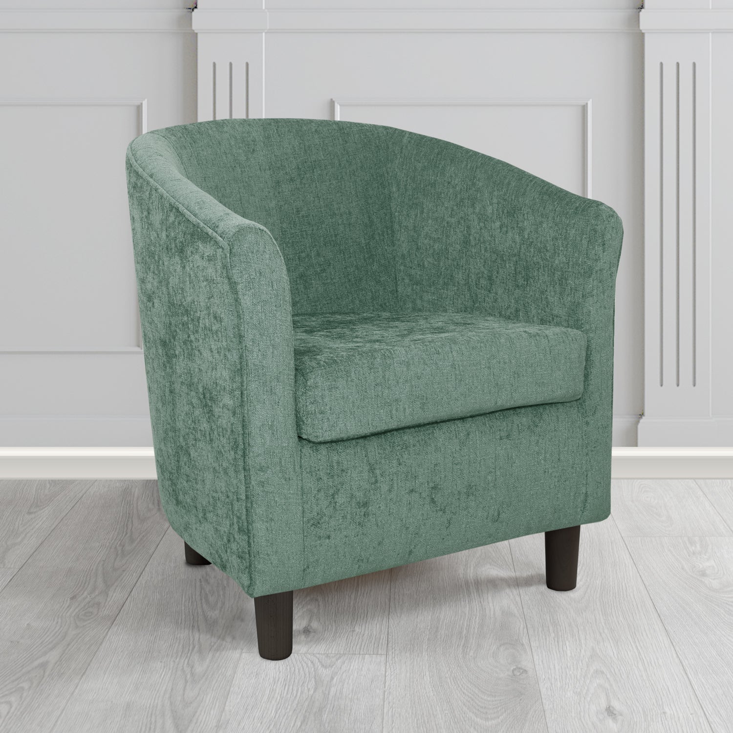 Tuscany Tub Chair in Como Crib 5 Plain Chenille Fabric