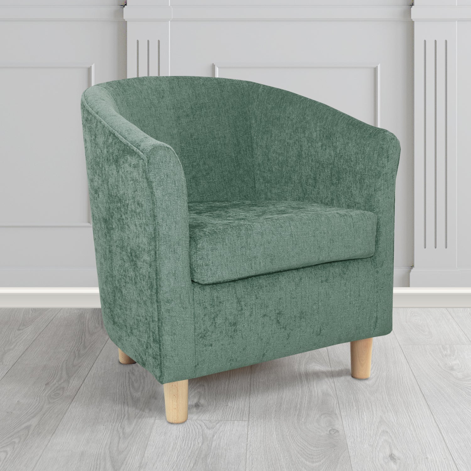 Tuscany Tub Chair in Como Crib 5 Plain Chenille Fabric