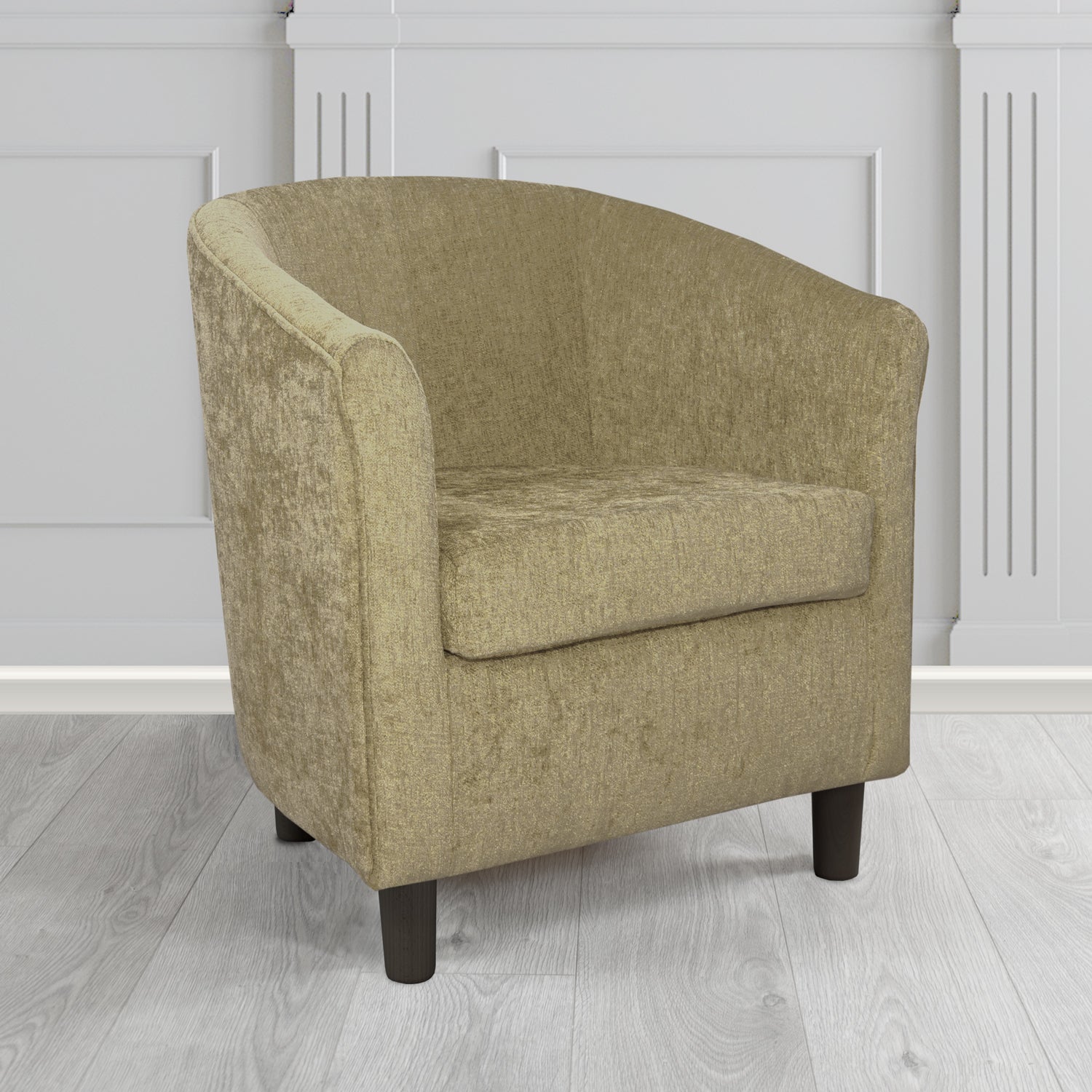 Tuscany Tub Chair in Como Crib 5 Plain Chenille Fabric