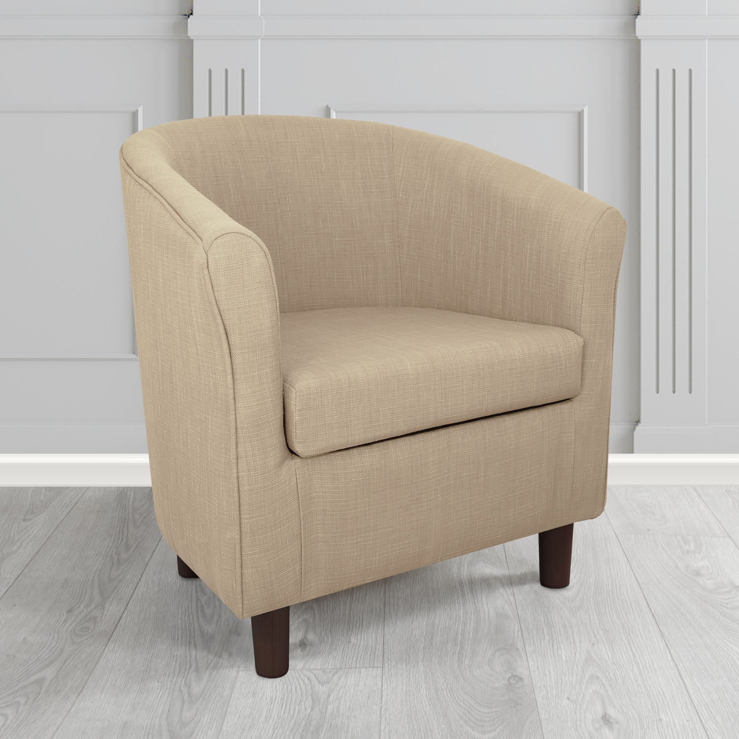 Tuscany Emporio Stone EMP501 Linen Crib 5 Fabric Tub Chair - The Tub Chair Shop