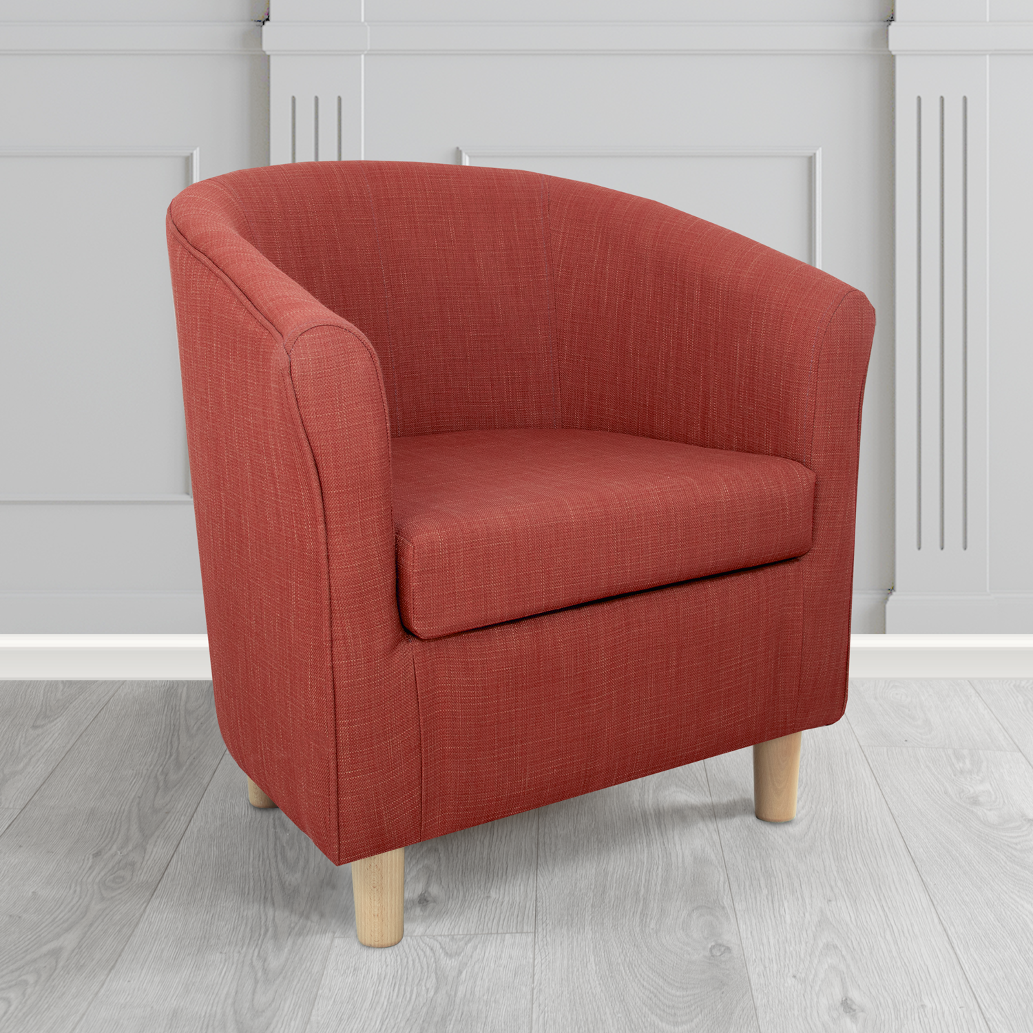 Tuscany Emporio Terracotta EMP505 Linen Crib 5 Fabric Tub Chair