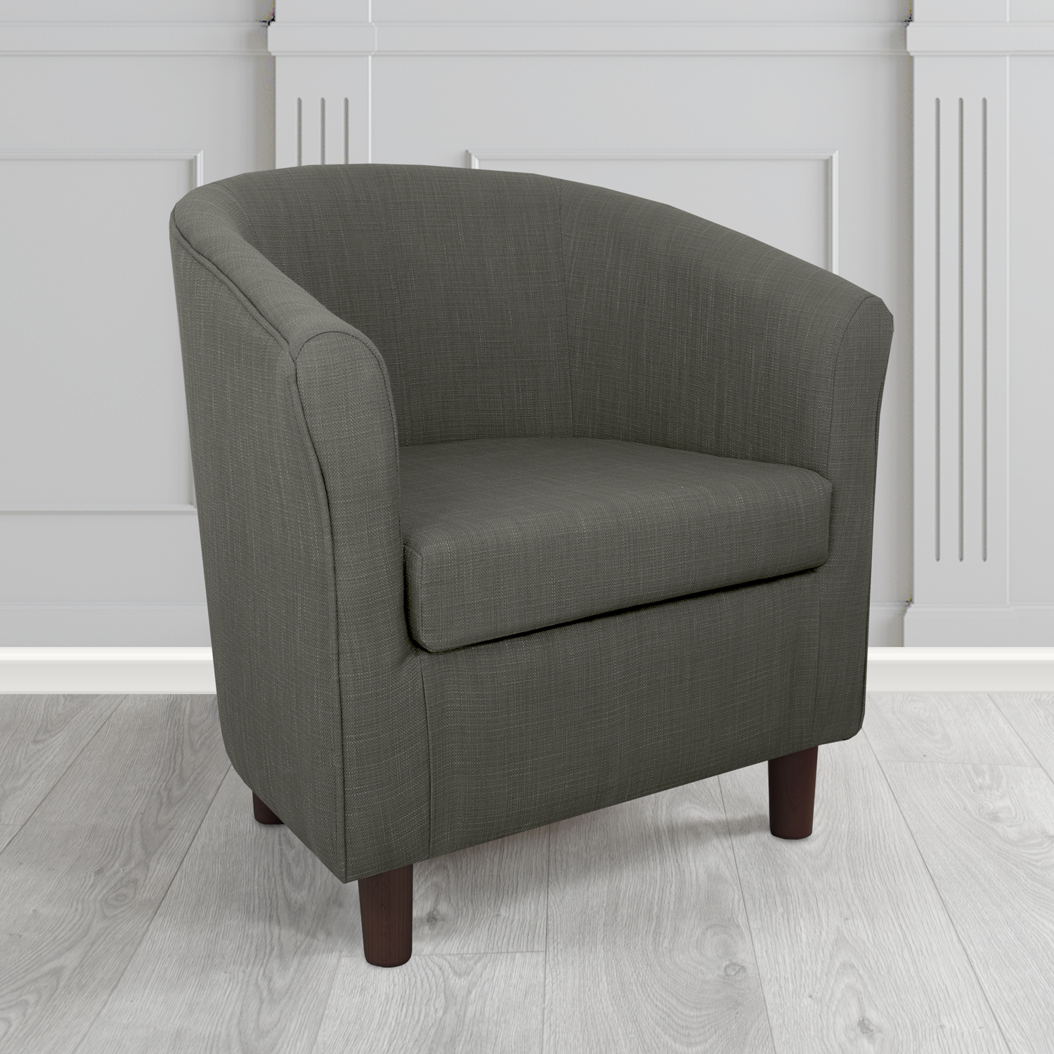 Tuscany Emporio Steel EMP513 Linen Crib 5 Fabric Tub Chair - The Tub Chair Shop