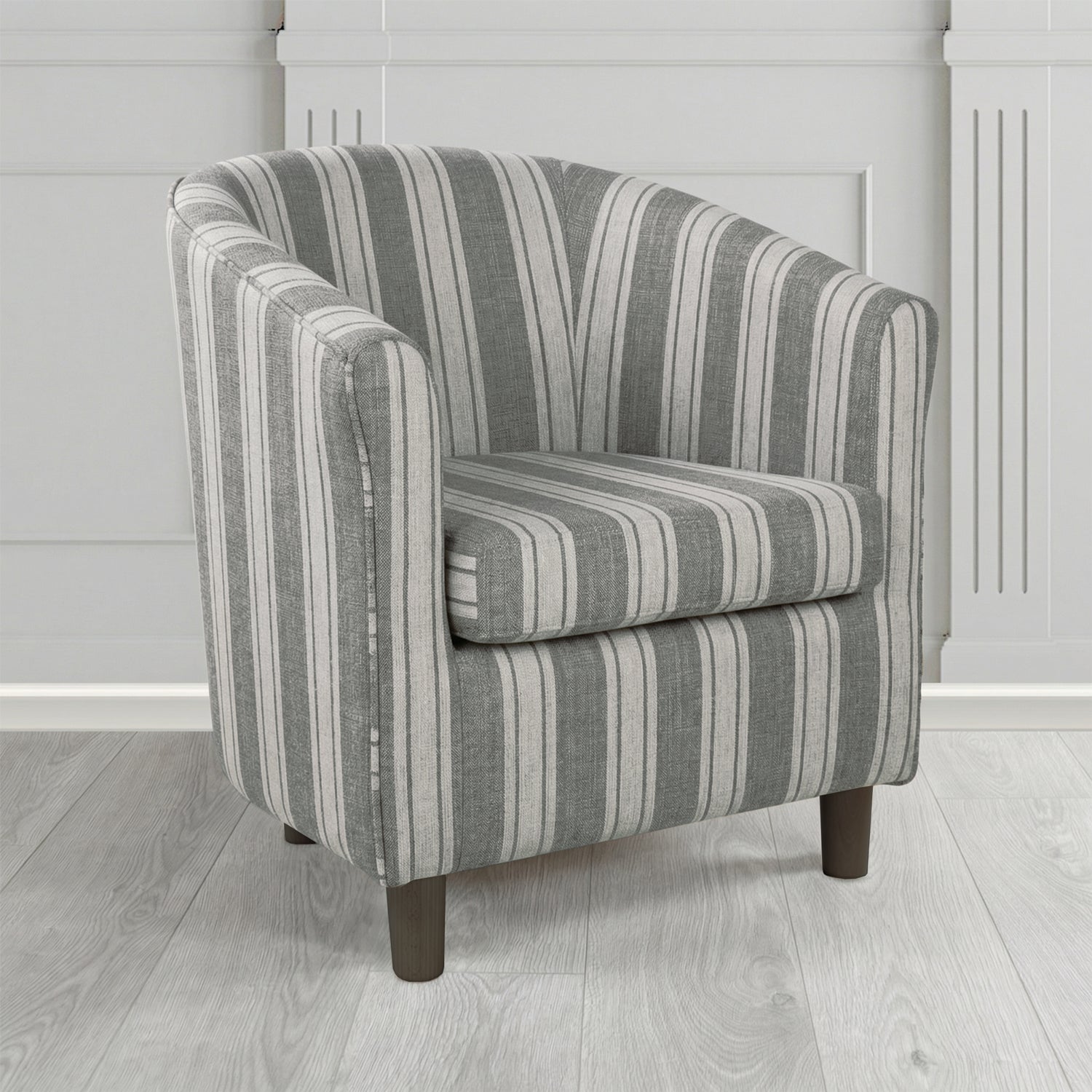 Tuscany Tub Chair in Fryett's Radley Stripe Pattern Fabric