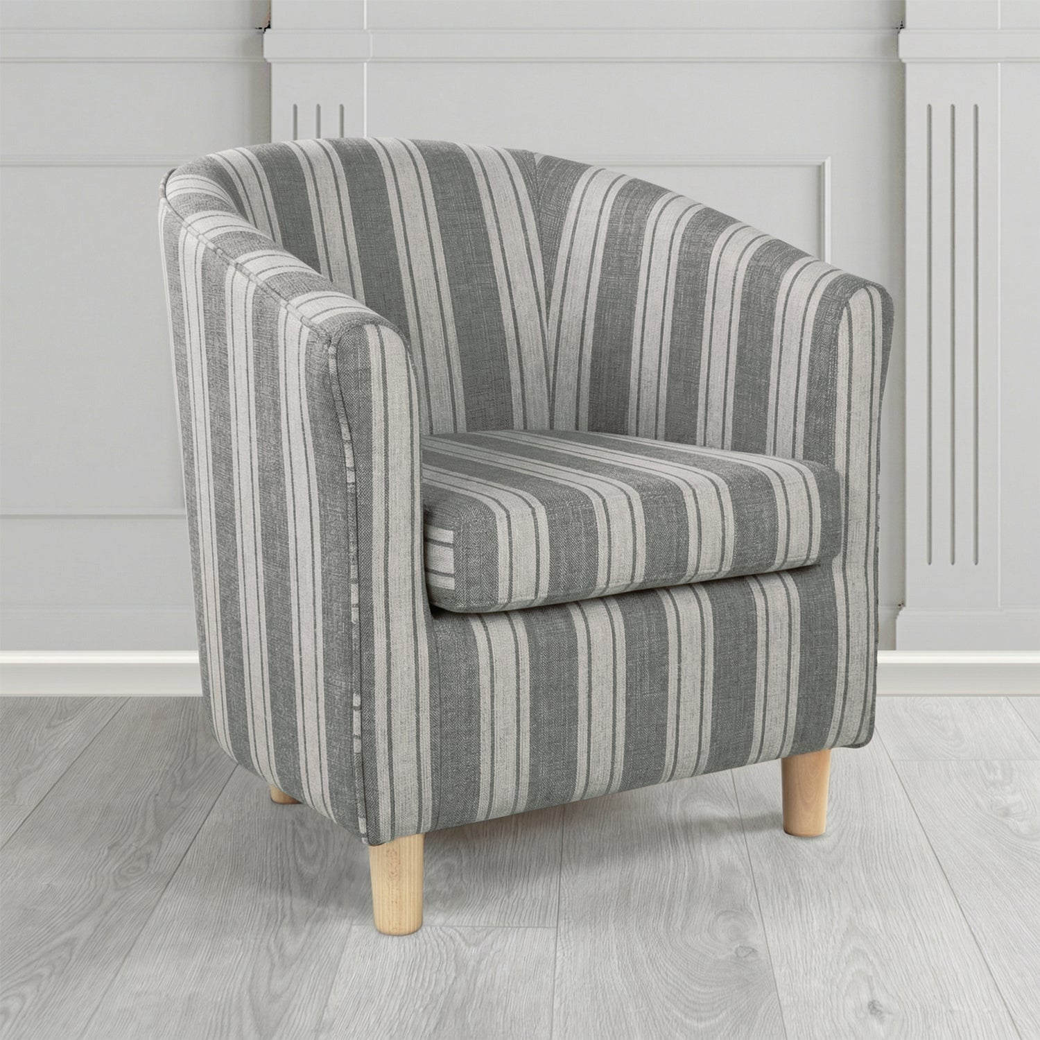 Tuscany Tub Chair in Fryett's Radley Stripe Pattern Fabric