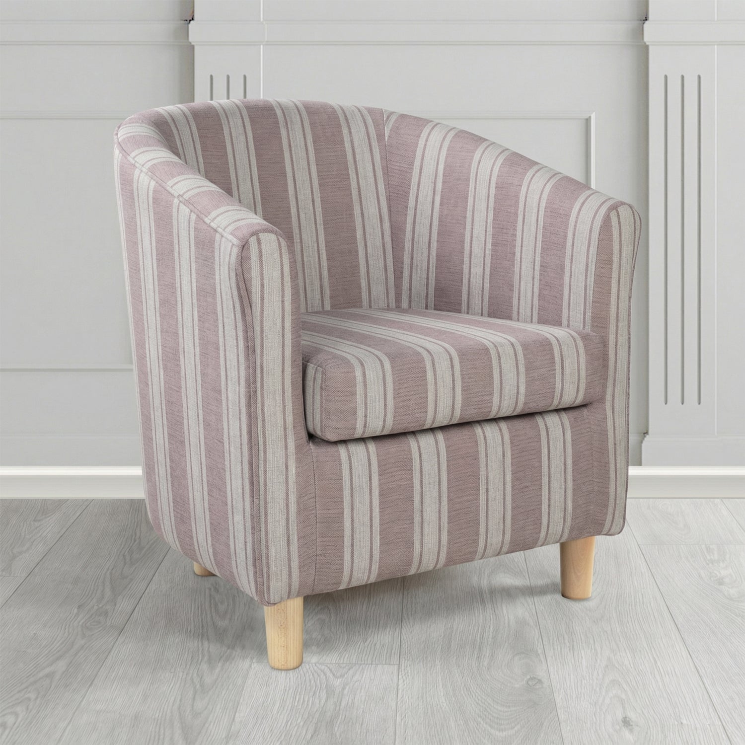 Tuscany Tub Chair in Fryett's Radley Stripe Pattern Fabric