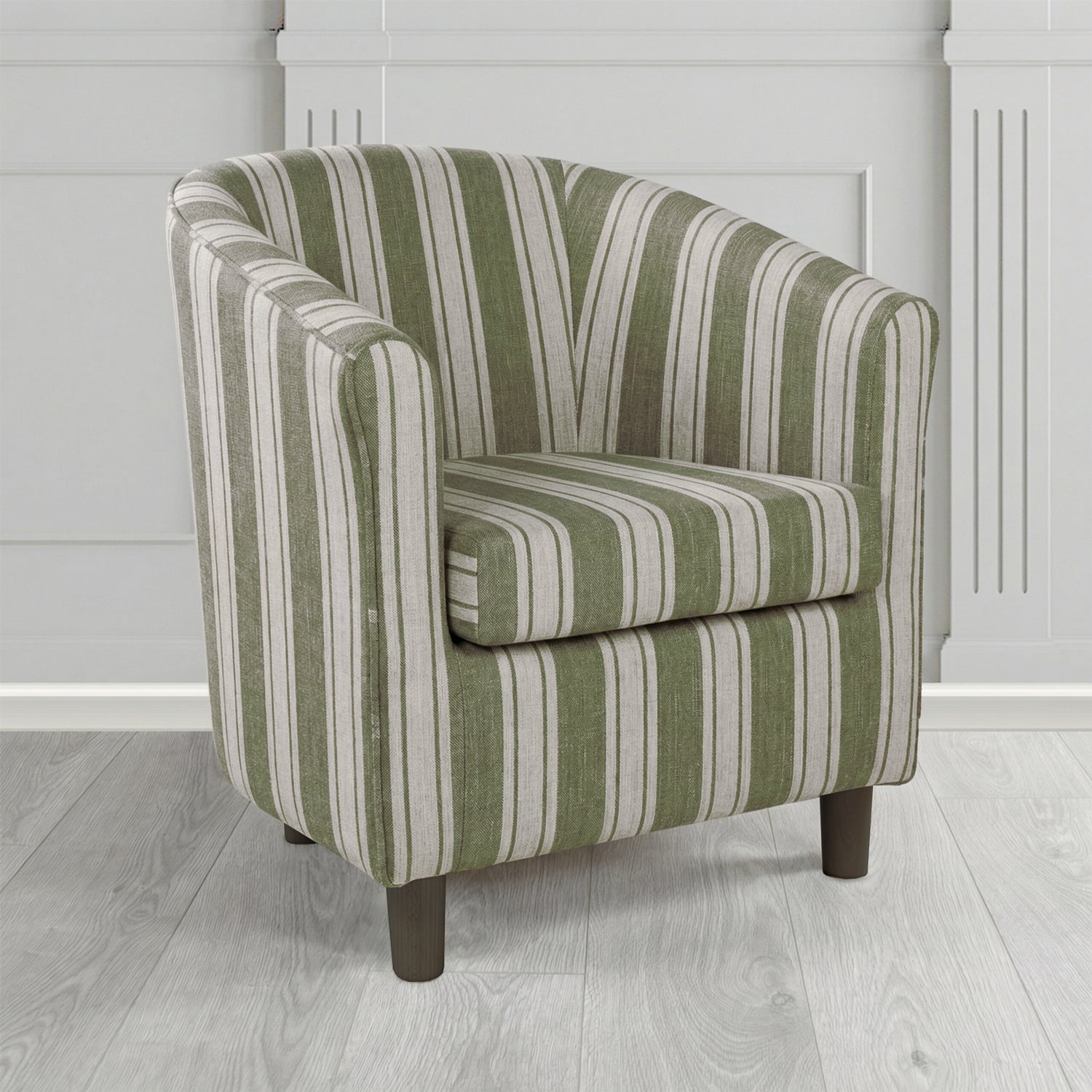 Tuscany Tub Chair in Fryett's Radley Stripe Pattern Fabric