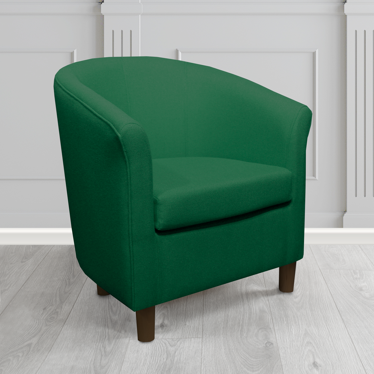 Tuscany Tub Chair in Mainline Plus Juniper IF084 Crib 5 Fabric - The Tub Chair Shop