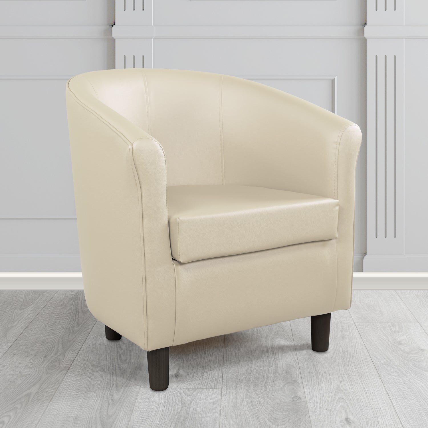 Tuscany Memphis Linen MEM114 Antimicrobial Crib 5 Contract Faux Leather Tub Chair - The Tub Chair Shop