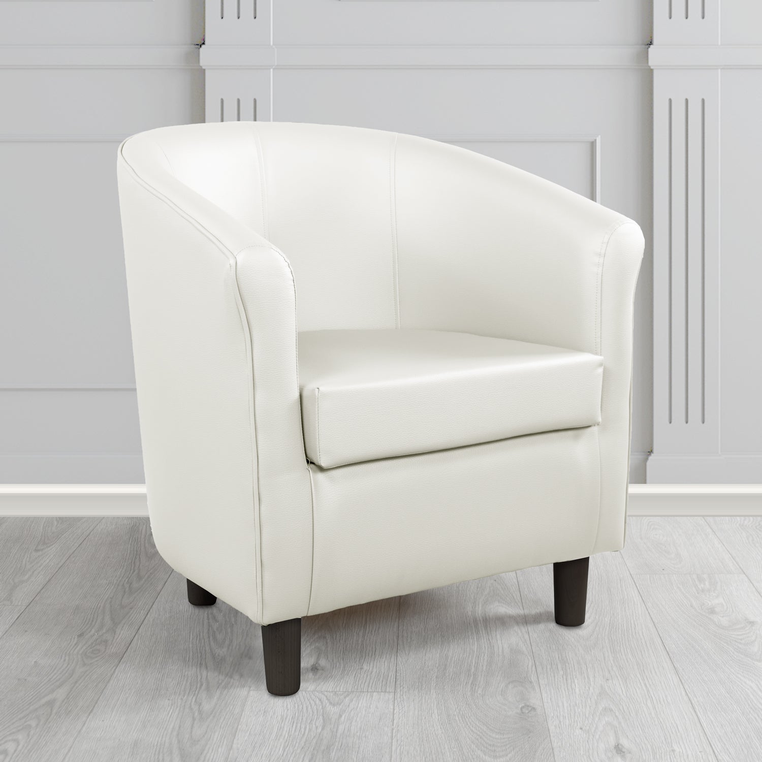 Tuscany Memphis Oyster MEM113 Antimicrobial Crib 5 Contract Faux Leather Tub Chair - The Tub Chair Shop