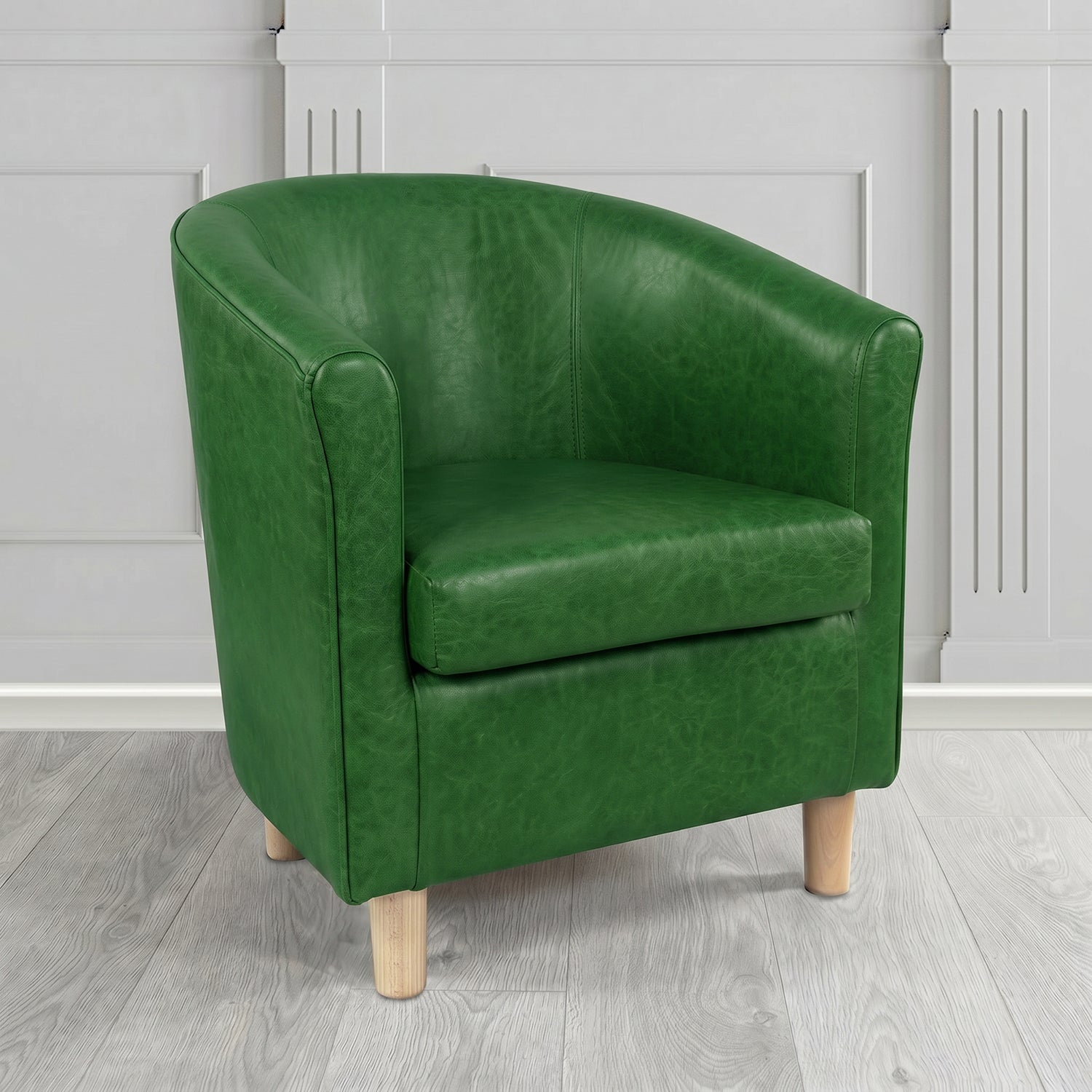 Tuscany Tub Chair in Crest Leather Old English Crib 5 Genuine Leather