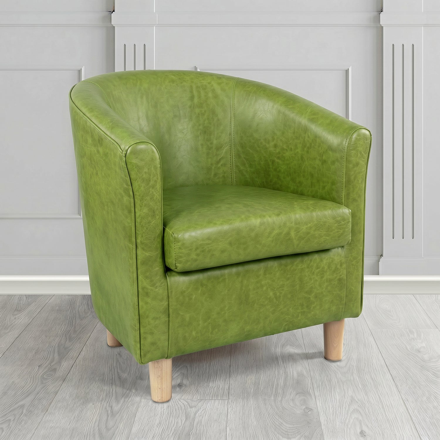 Tuscany Tub Chair in Crest Leather Old English Crib 5 Genuine Leather