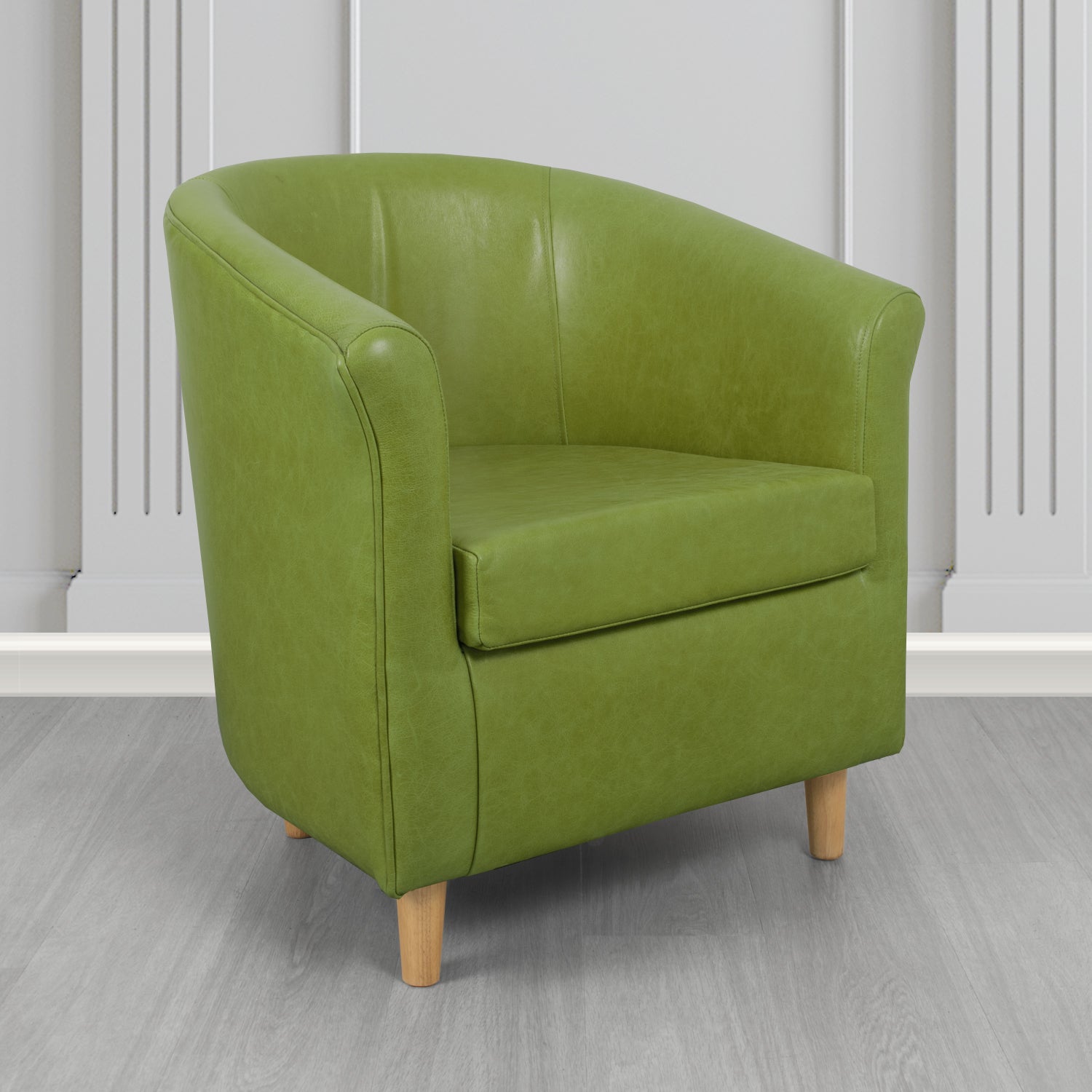 Tuscany Tub Chair in Crest Leather Old English Crib 5 Genuine Leather