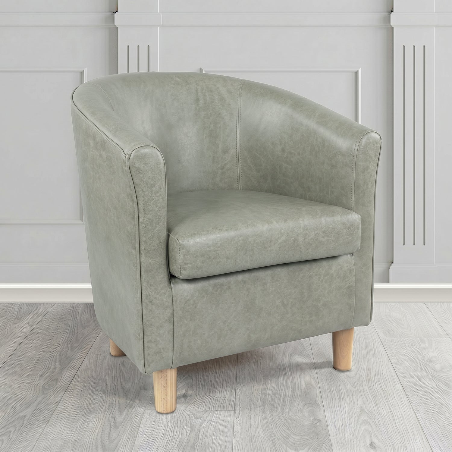Tuscany Tub Chair in Crest Leather Old English Crib 5 Genuine Leather
